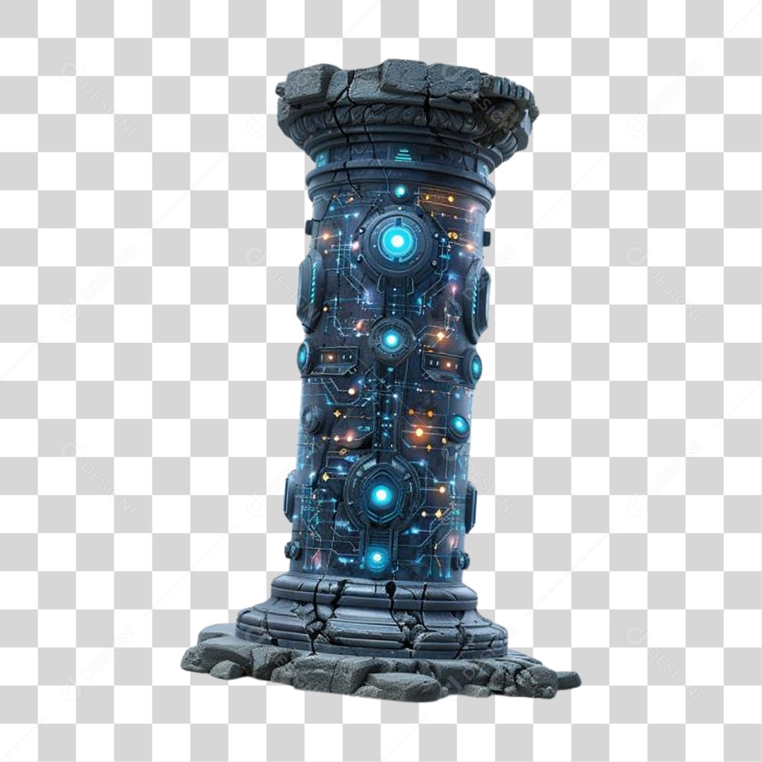 Coluna Estrutura Grega PNG Transparente