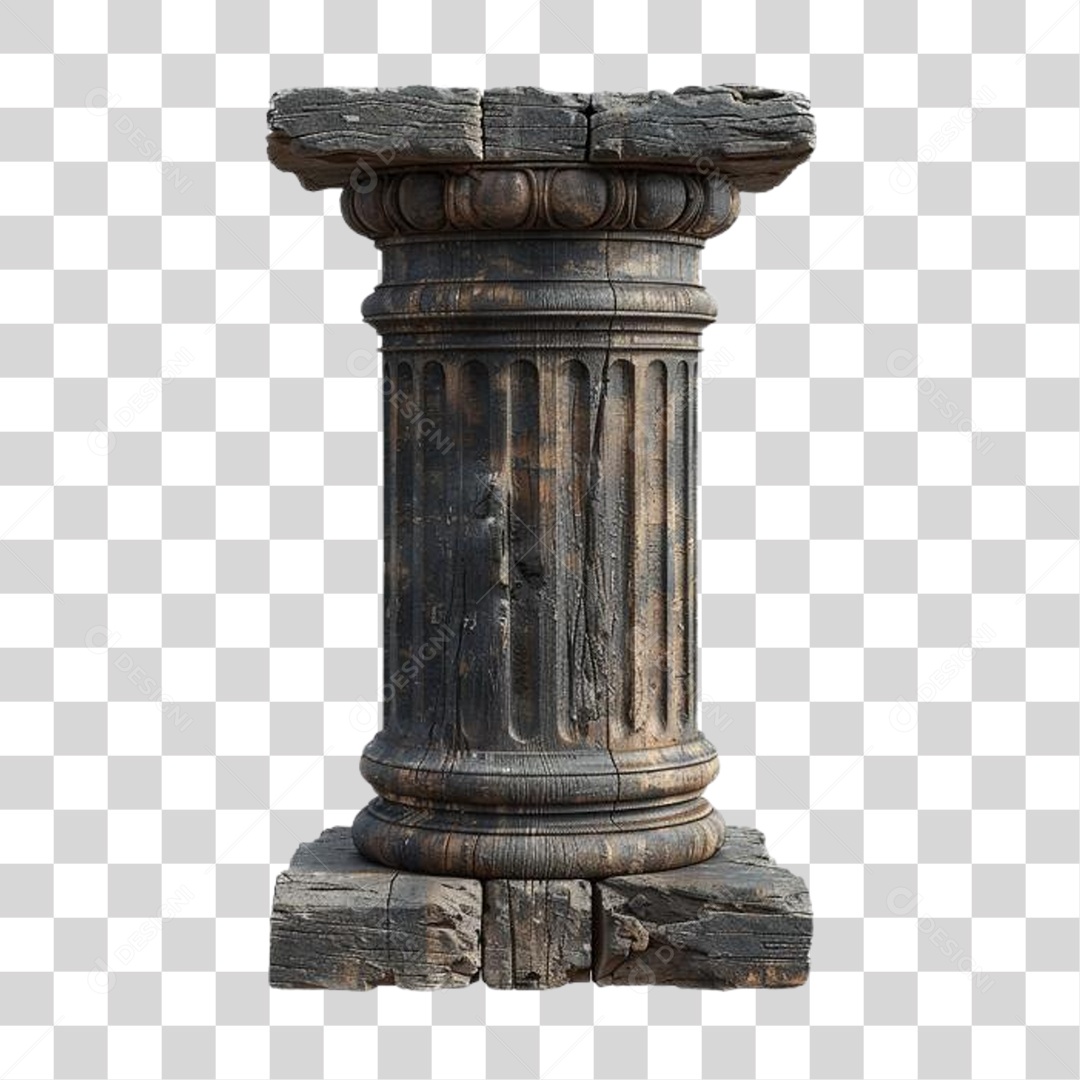 Coluna Estrutura Grega PNG Transparente