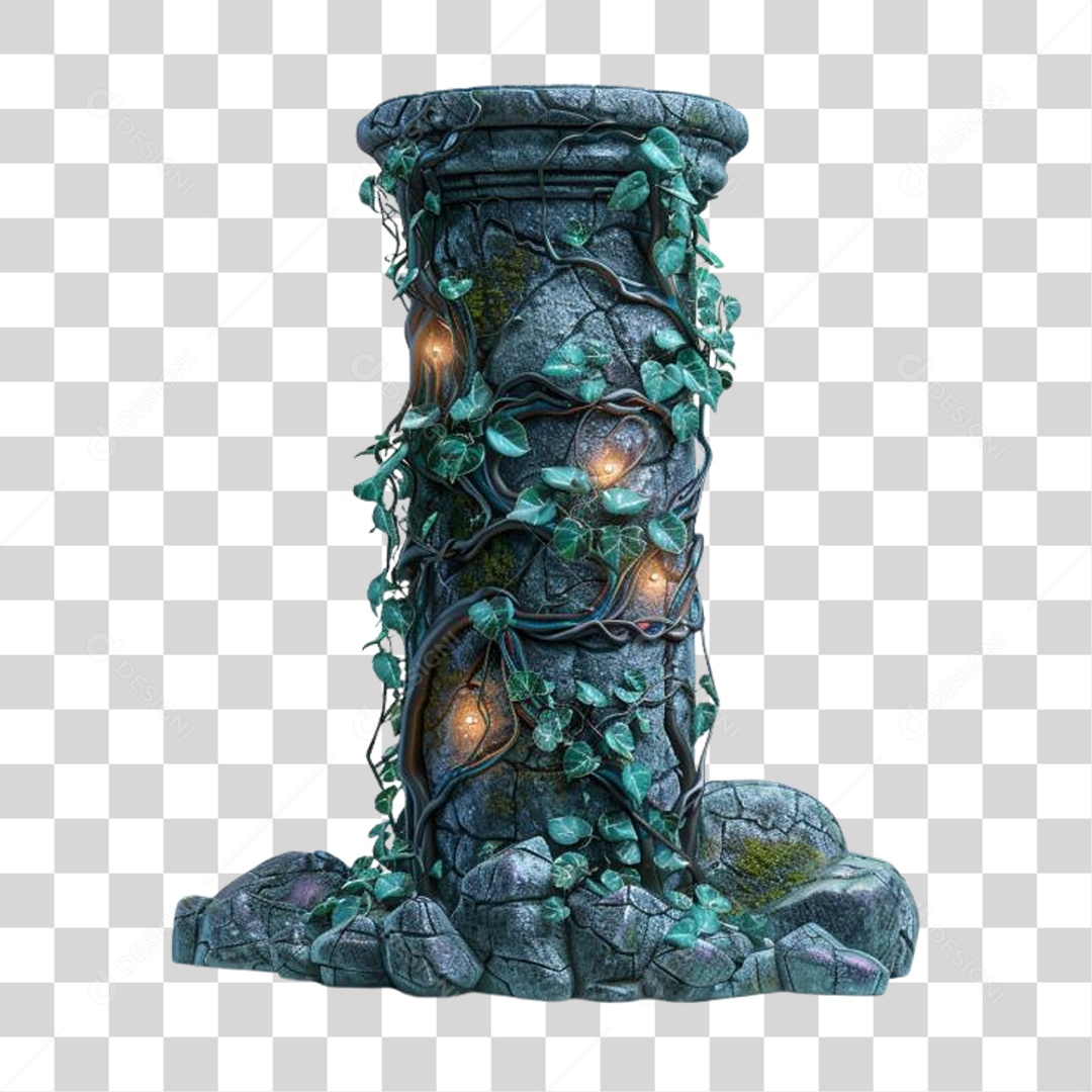 Coluna Estrutura Grega PNG Transparente