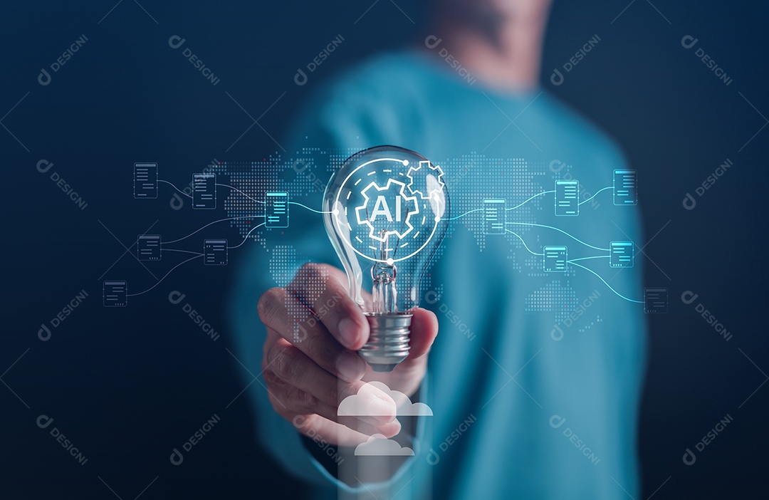 Homem jovem empresário em seu escritório