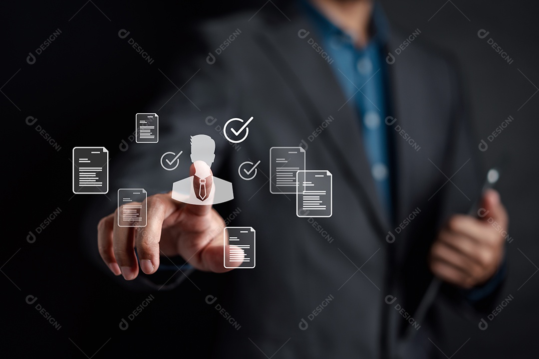 Homem jovem empresário em seu escritório