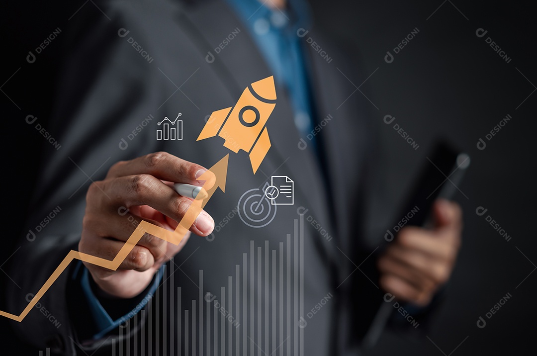 Homem jovem empresário em seu escritório