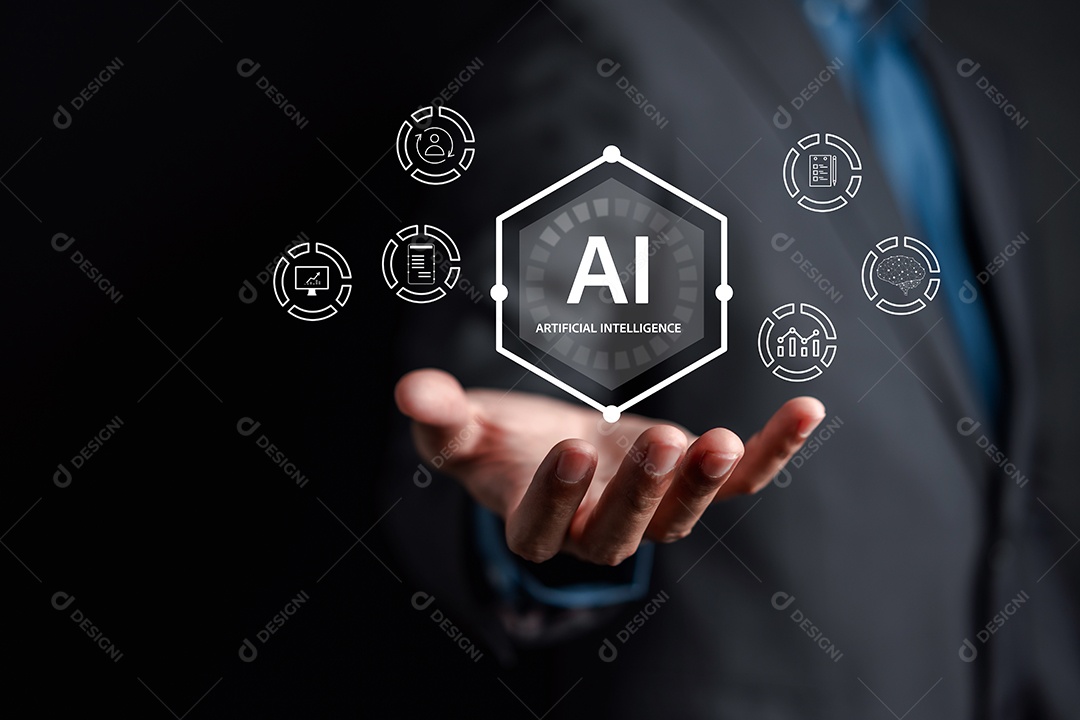 Homem jovem empresário em seu escritório