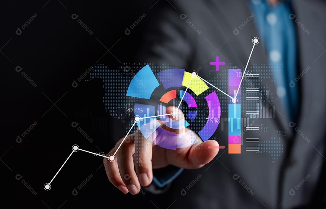 Homem jovem empresário em seu escritório