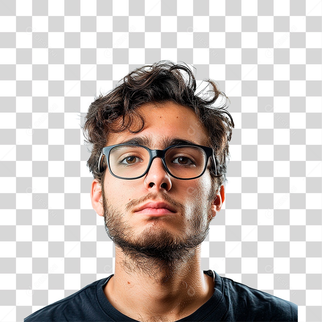Homem de Óculos PNG Transparente