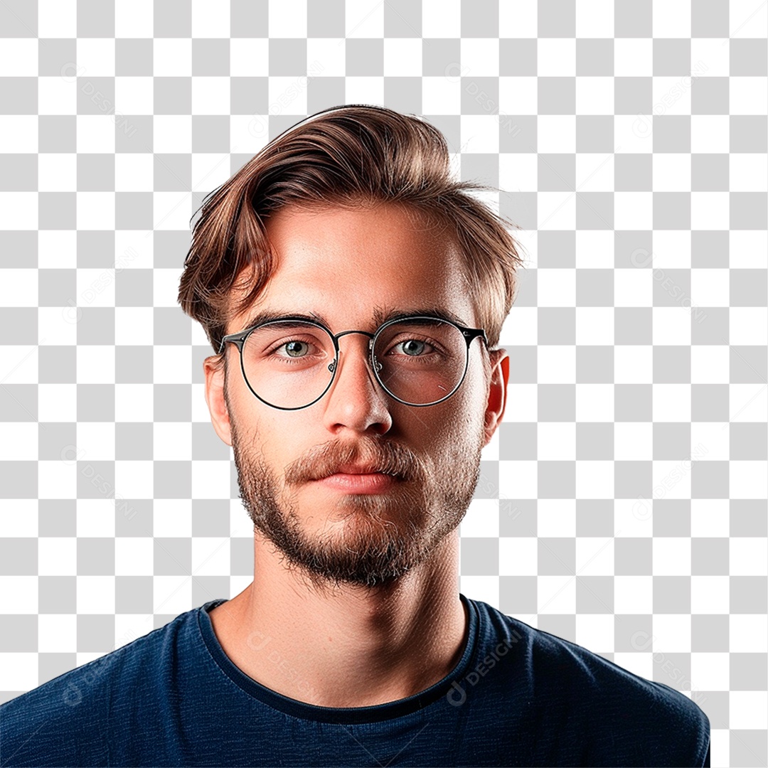 Homem de Óculos PNG Transparente