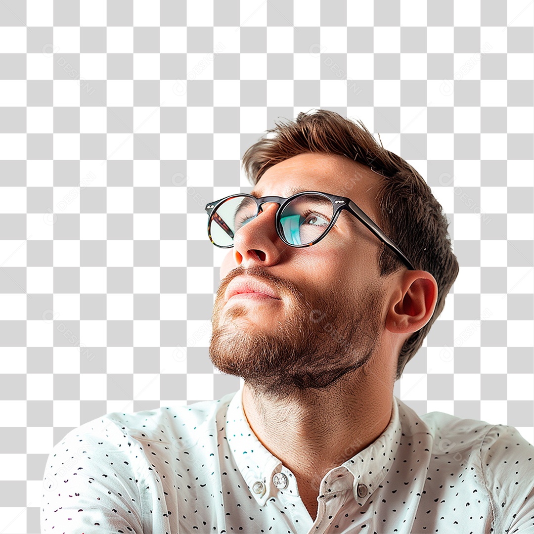 Homem de Óculos PNG Transparente