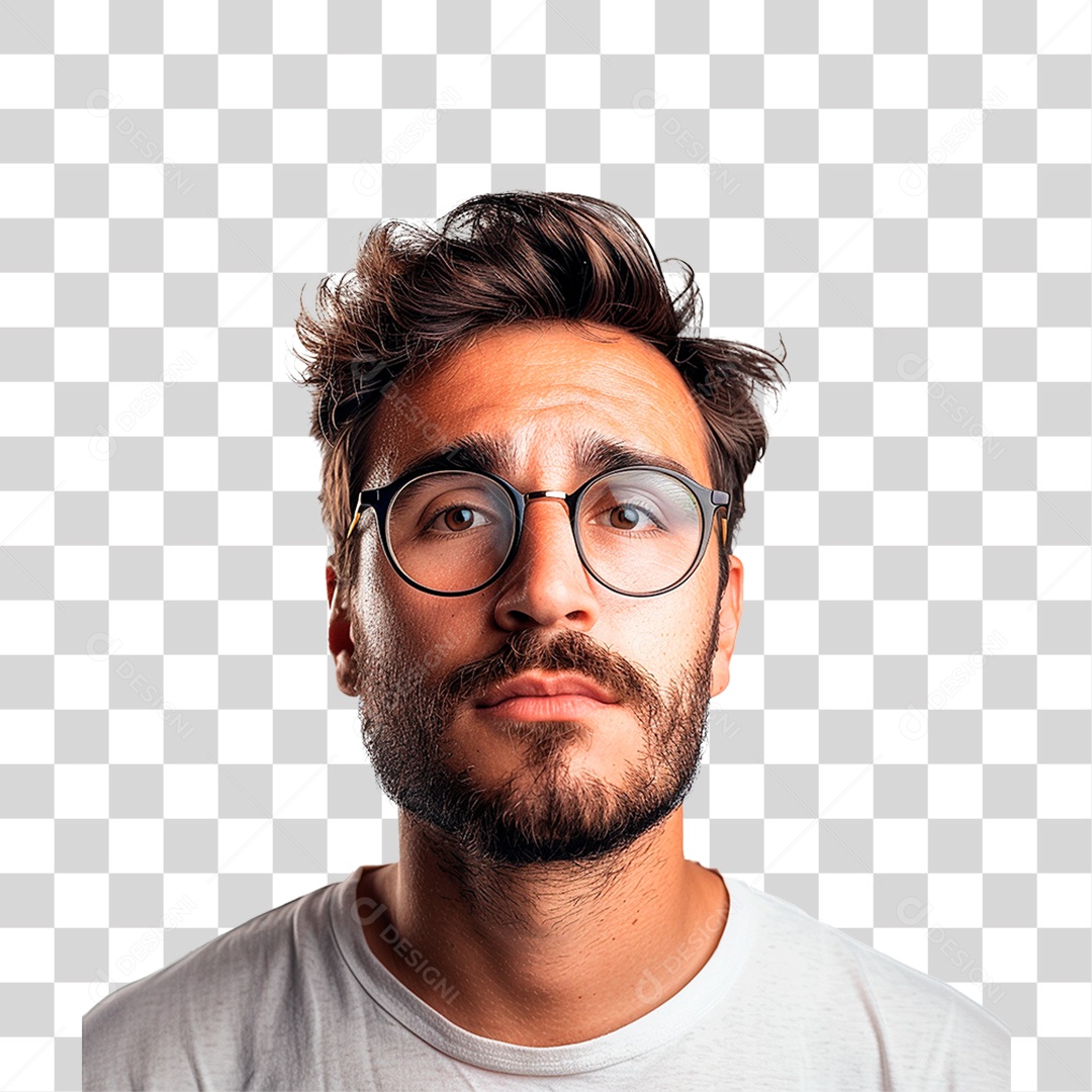 Homem de Óculos PNG Transparente