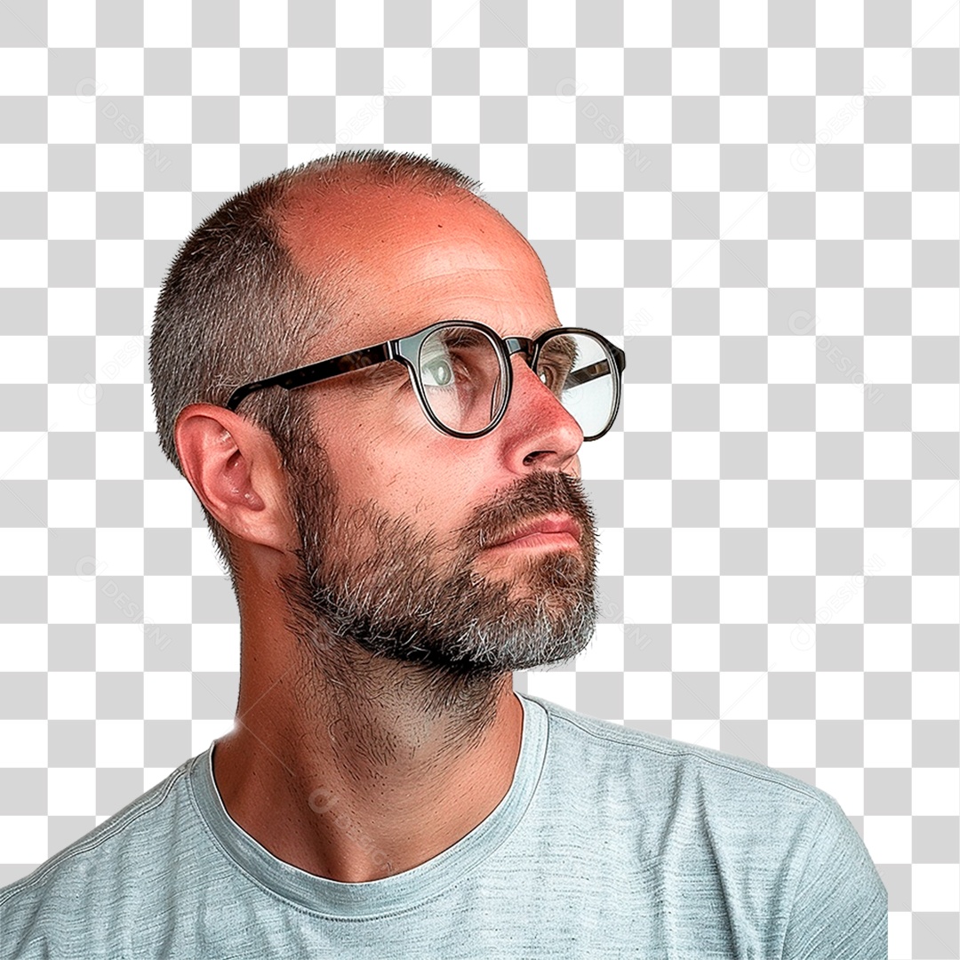 Homem de Óculos PNG Transparente