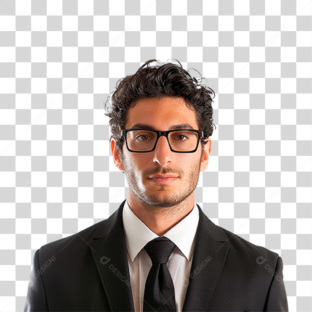 Homem de Óculos PNG Transparente