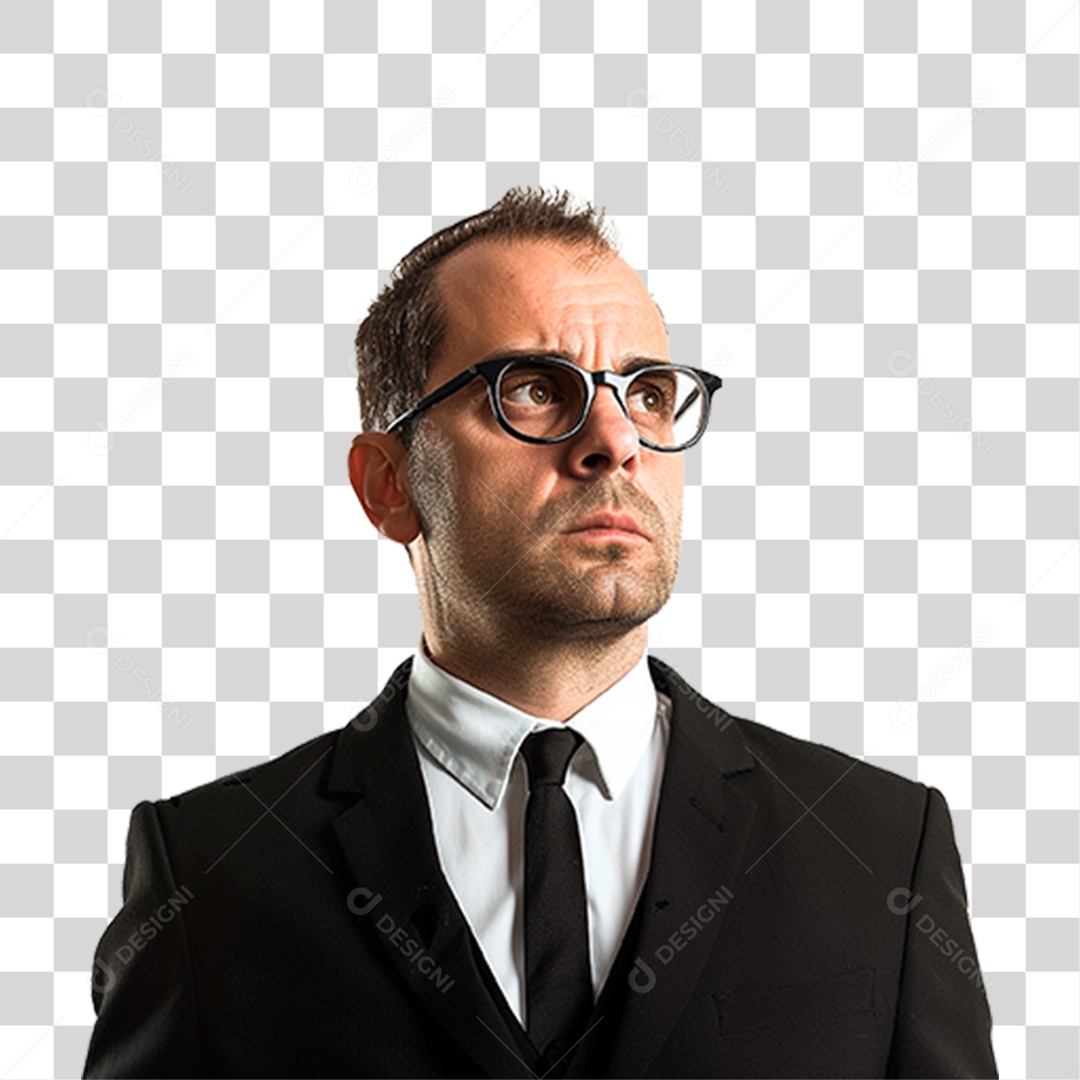 Homem de Óculos PNG Transparente