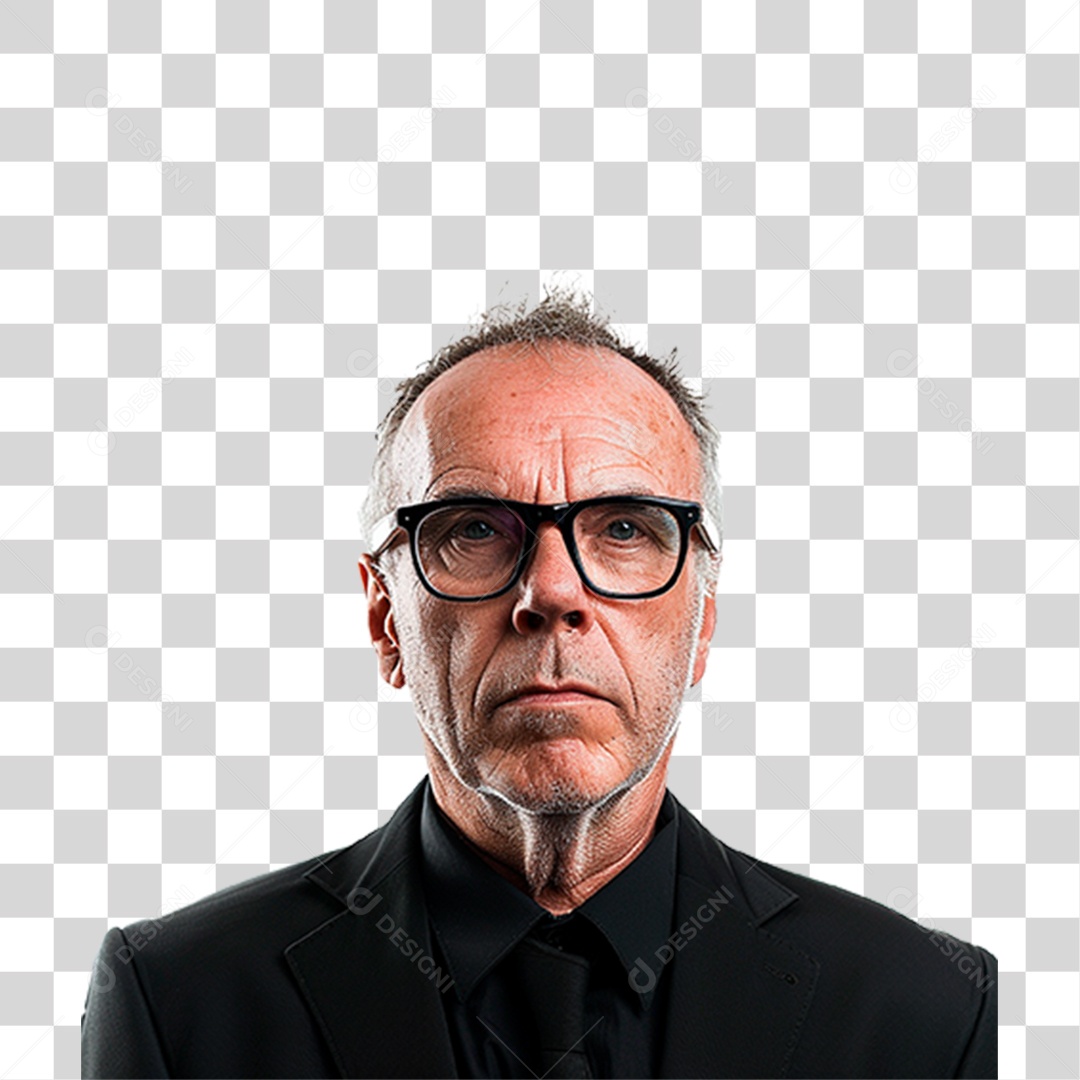 Homem de Óculos PNG Transparente