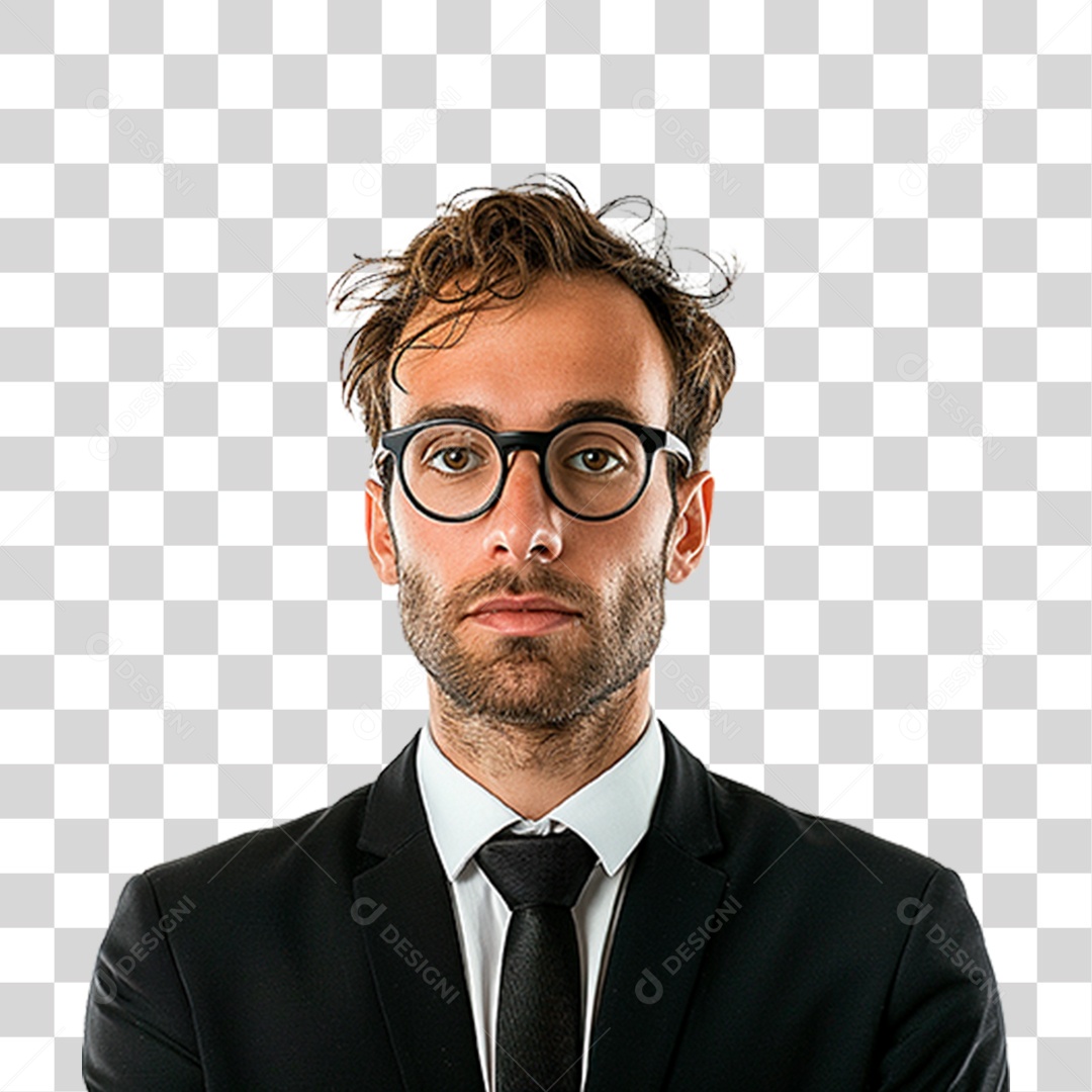 Homem de Óculos PNG Transparente