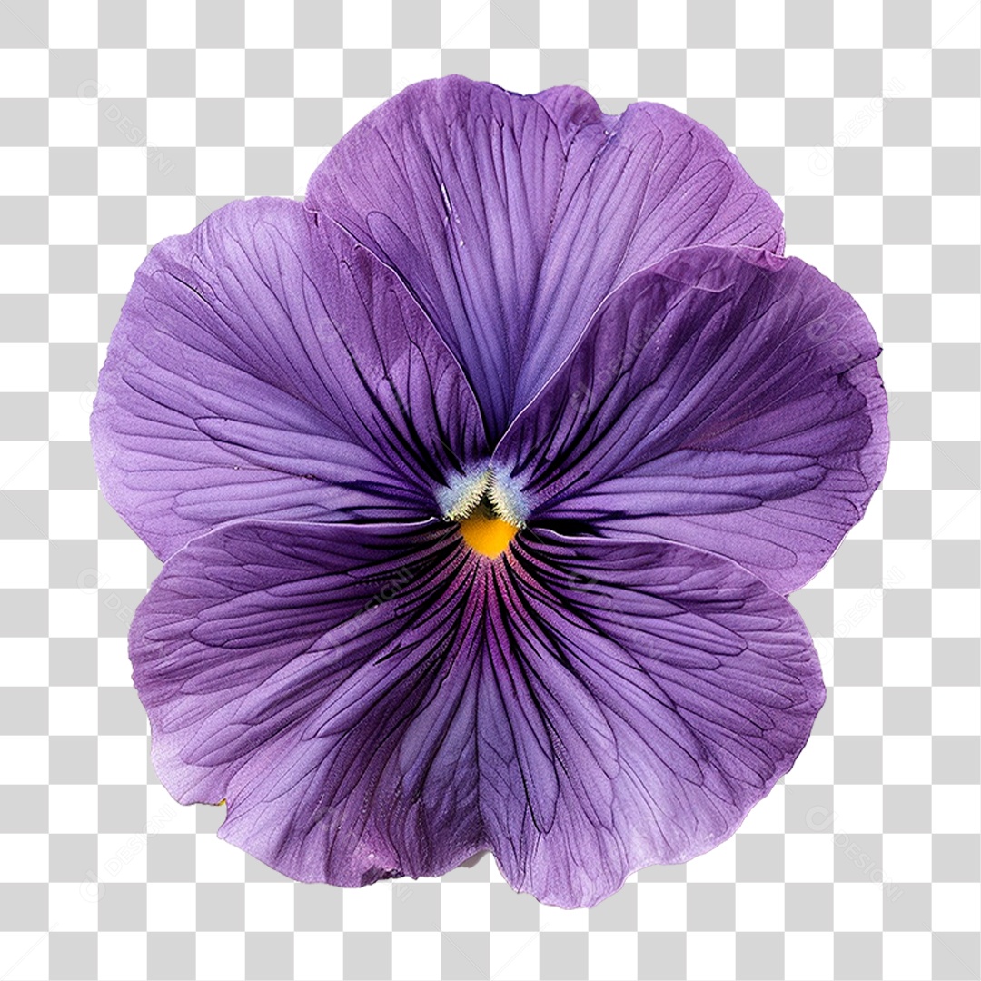 Flor Roxa PNG Transparente