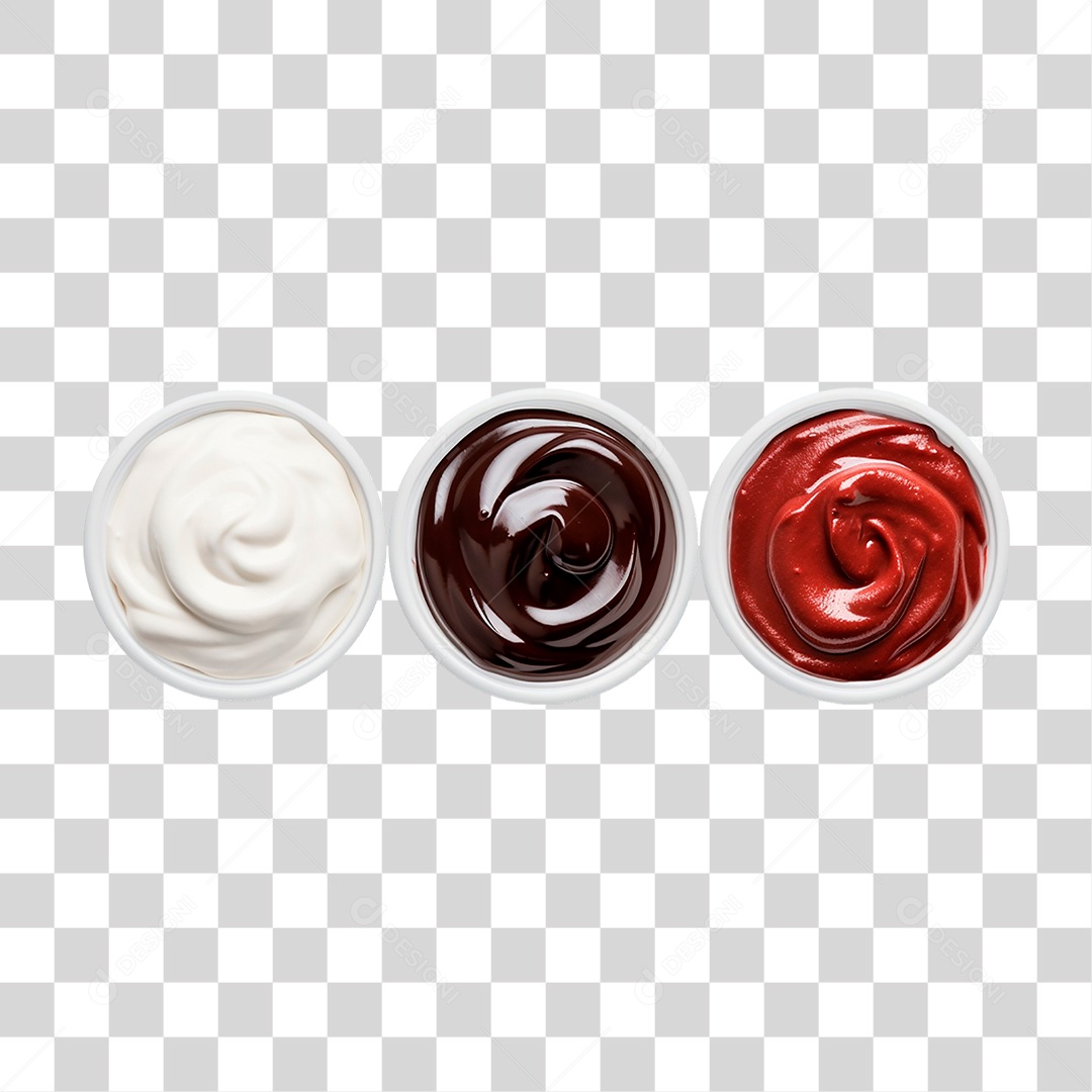 Tigelas de Molhos PNG Transparente