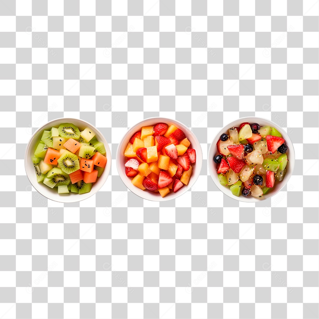 Tigelas de Frutas PNG Transparente