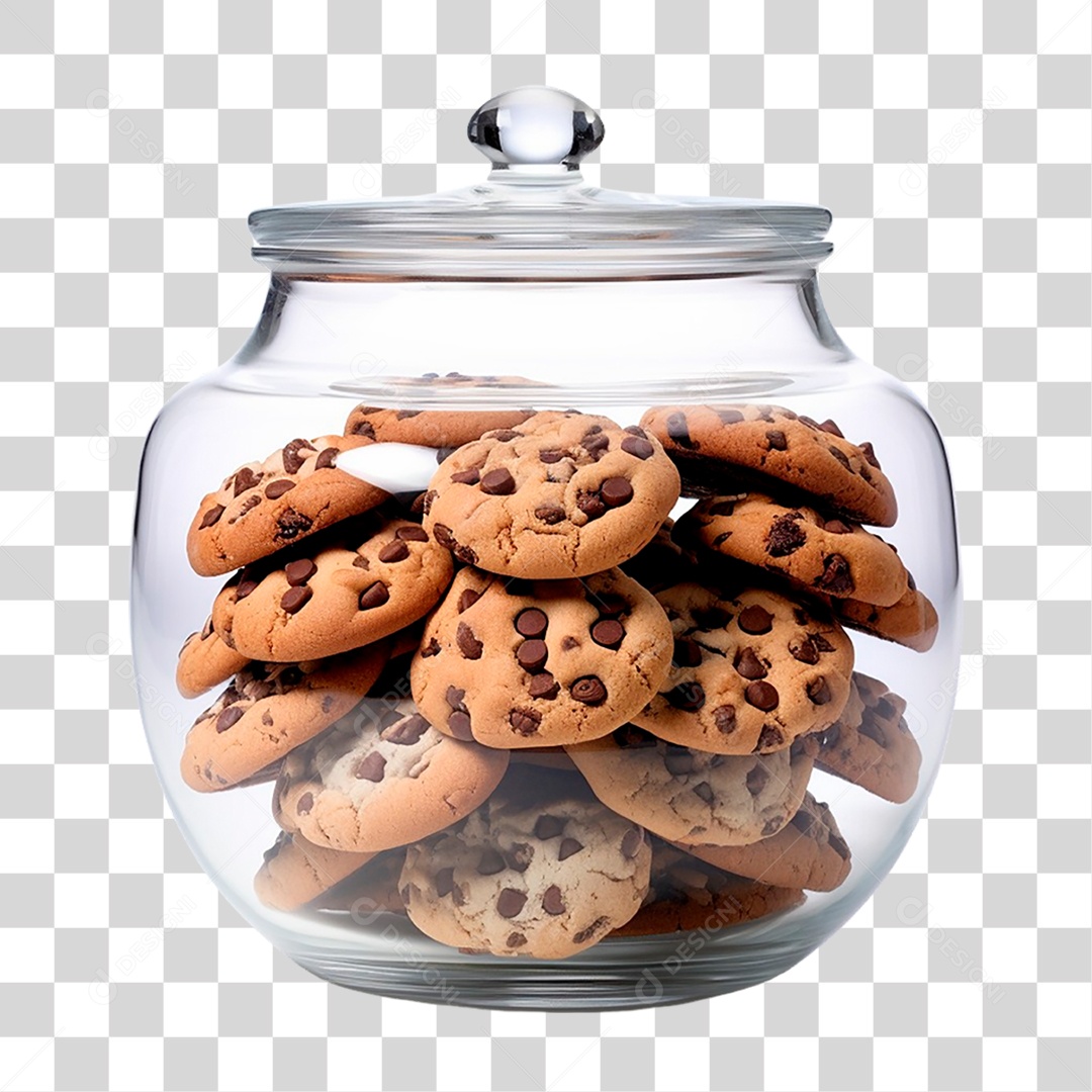 Pote de Biscoitos PNG Transparente
