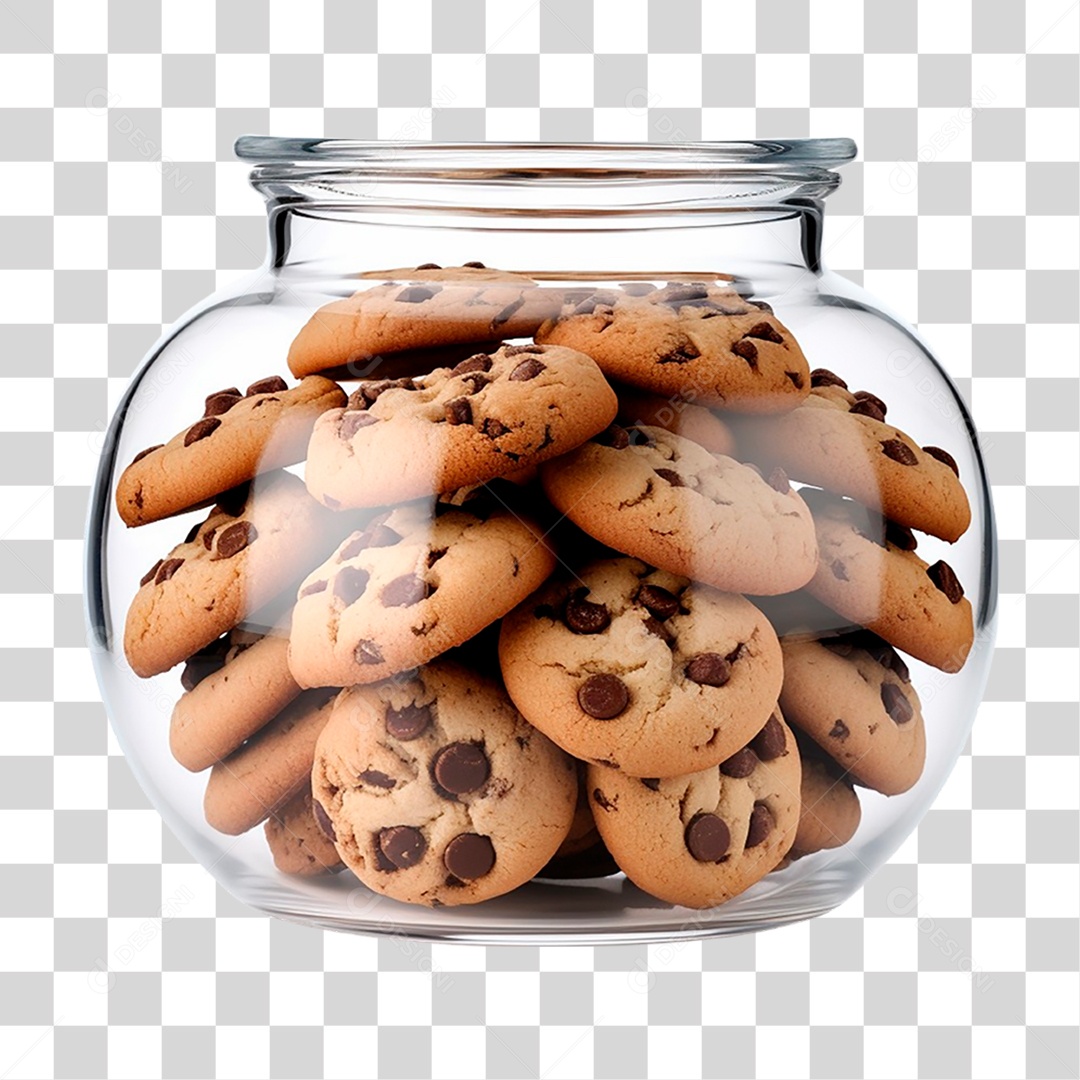 Pote de Biscoitos PNG Transparente