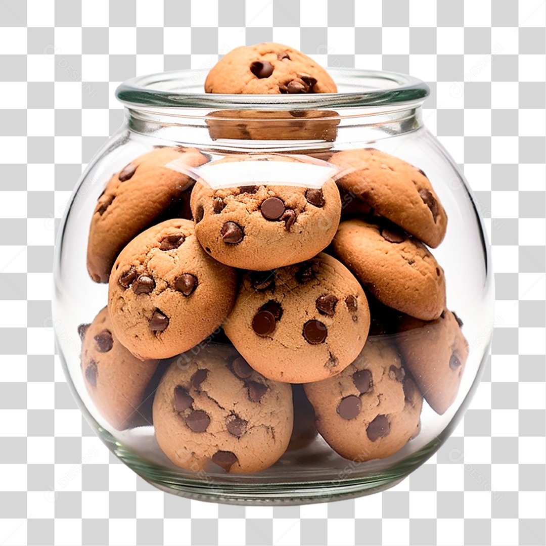 Pote de Biscoitos PNG Transparente