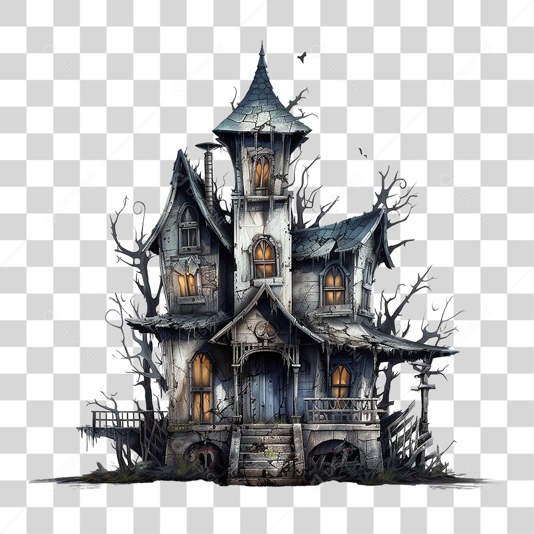 Casa Mal Assombrada PNG Transparente