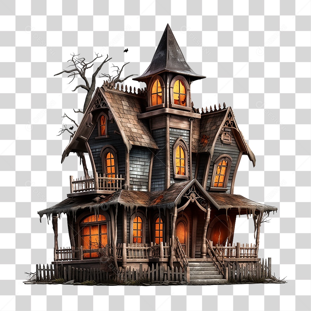 Casa Mal Assombrada PNG Transparente