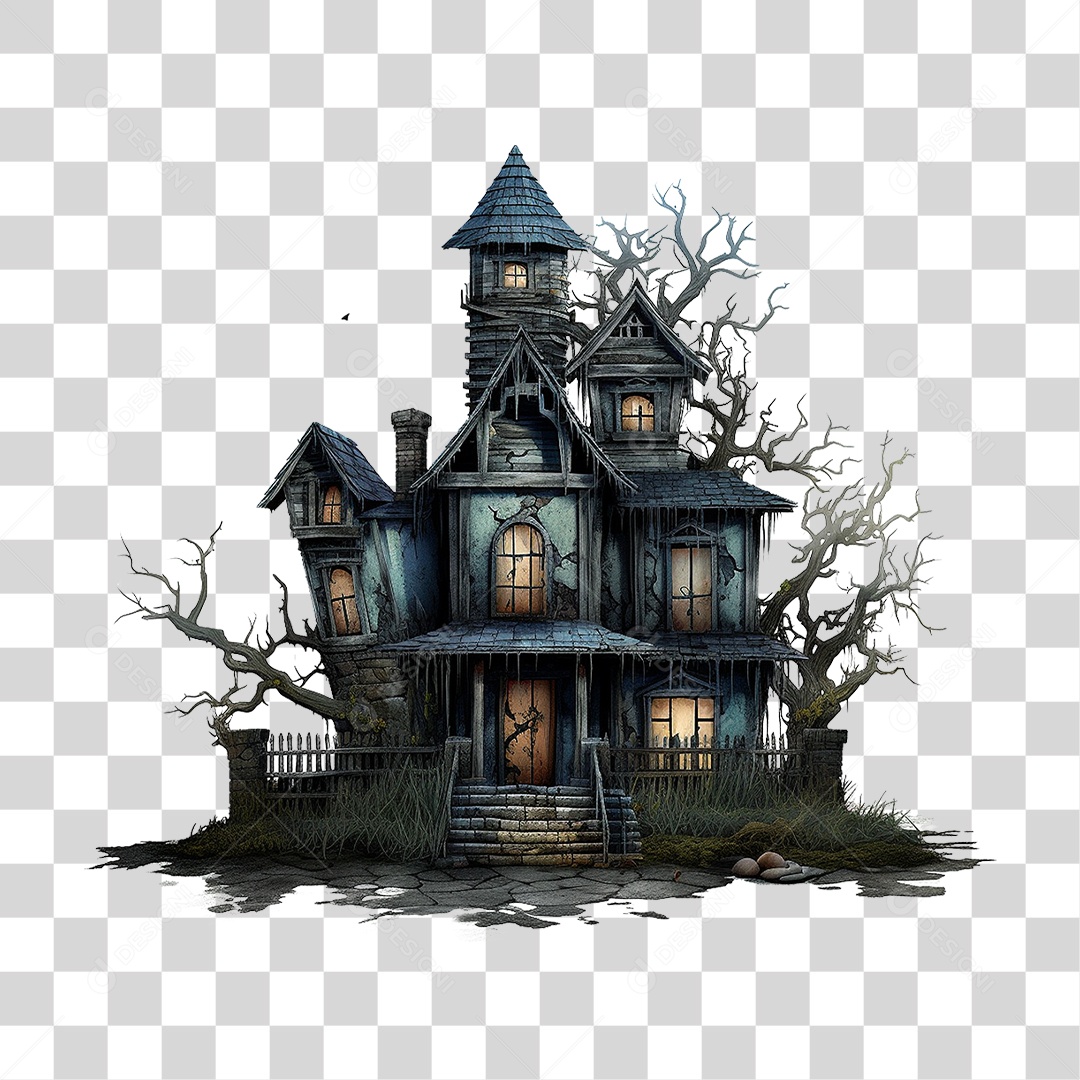 Casa Mal Assombrada PNG Transparente
