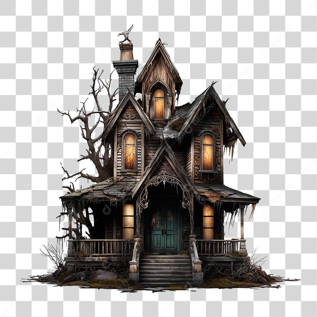 Casa Mal Assombrada PNG Transparente