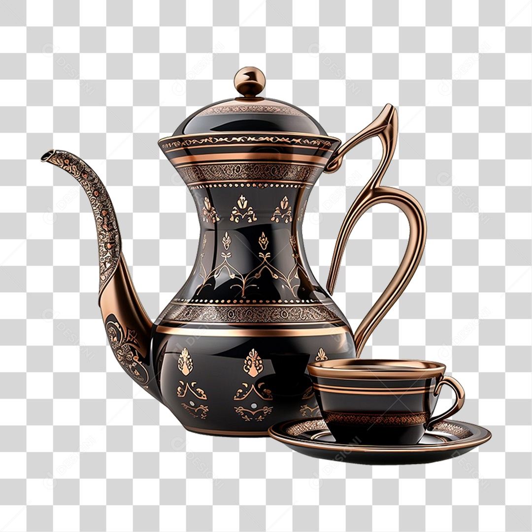 Bule de Café PNG Transparente