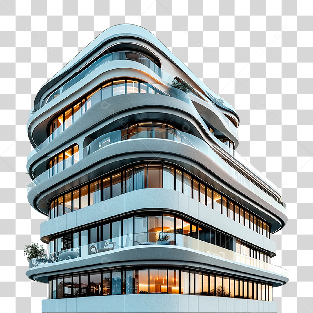 Edifício Moderno PNG Transparente