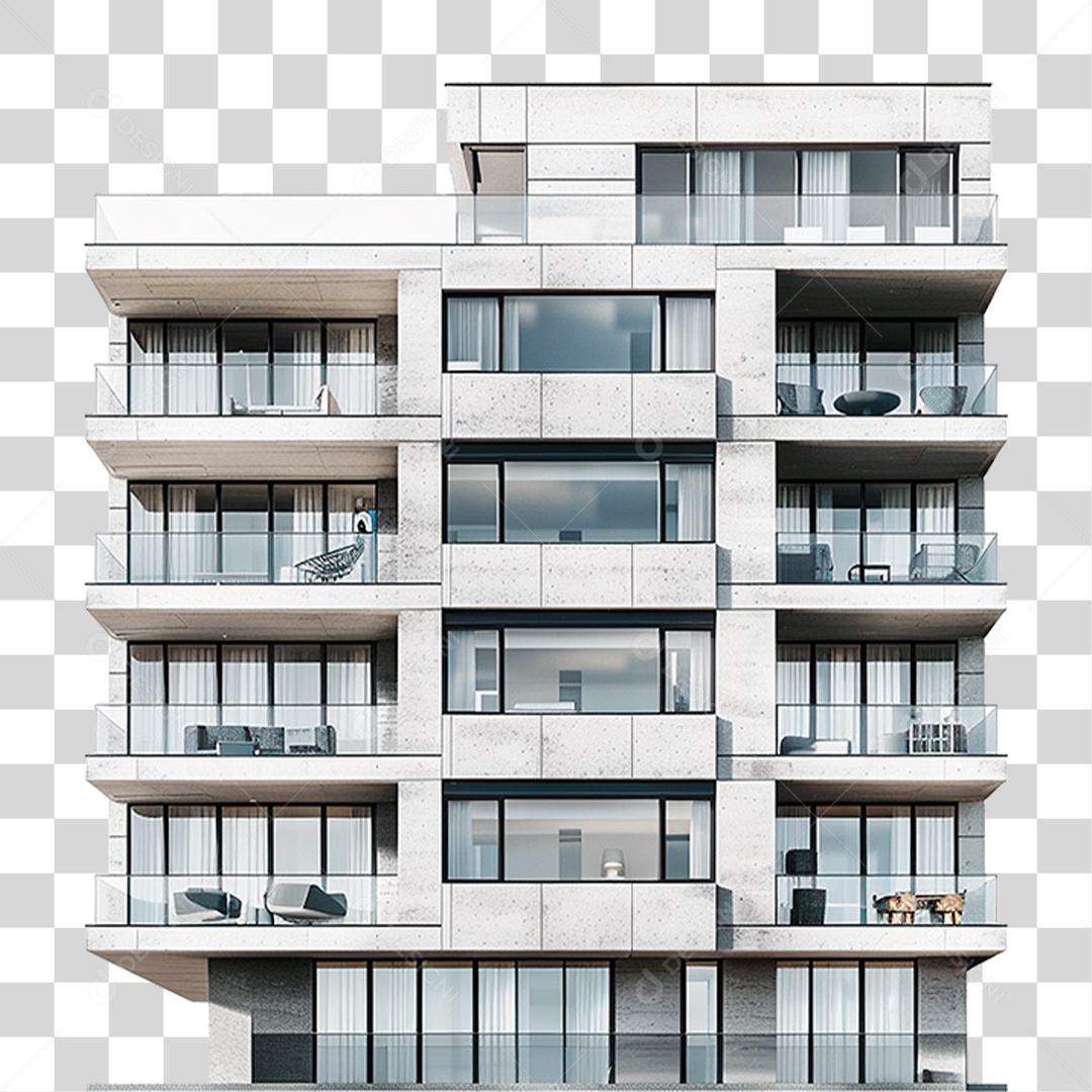 Edifício Moderno PNG Transparente