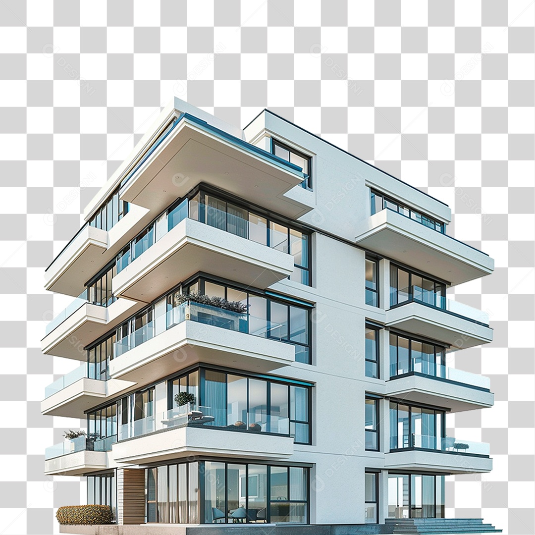 Edifício Moderno PNG Transparente
