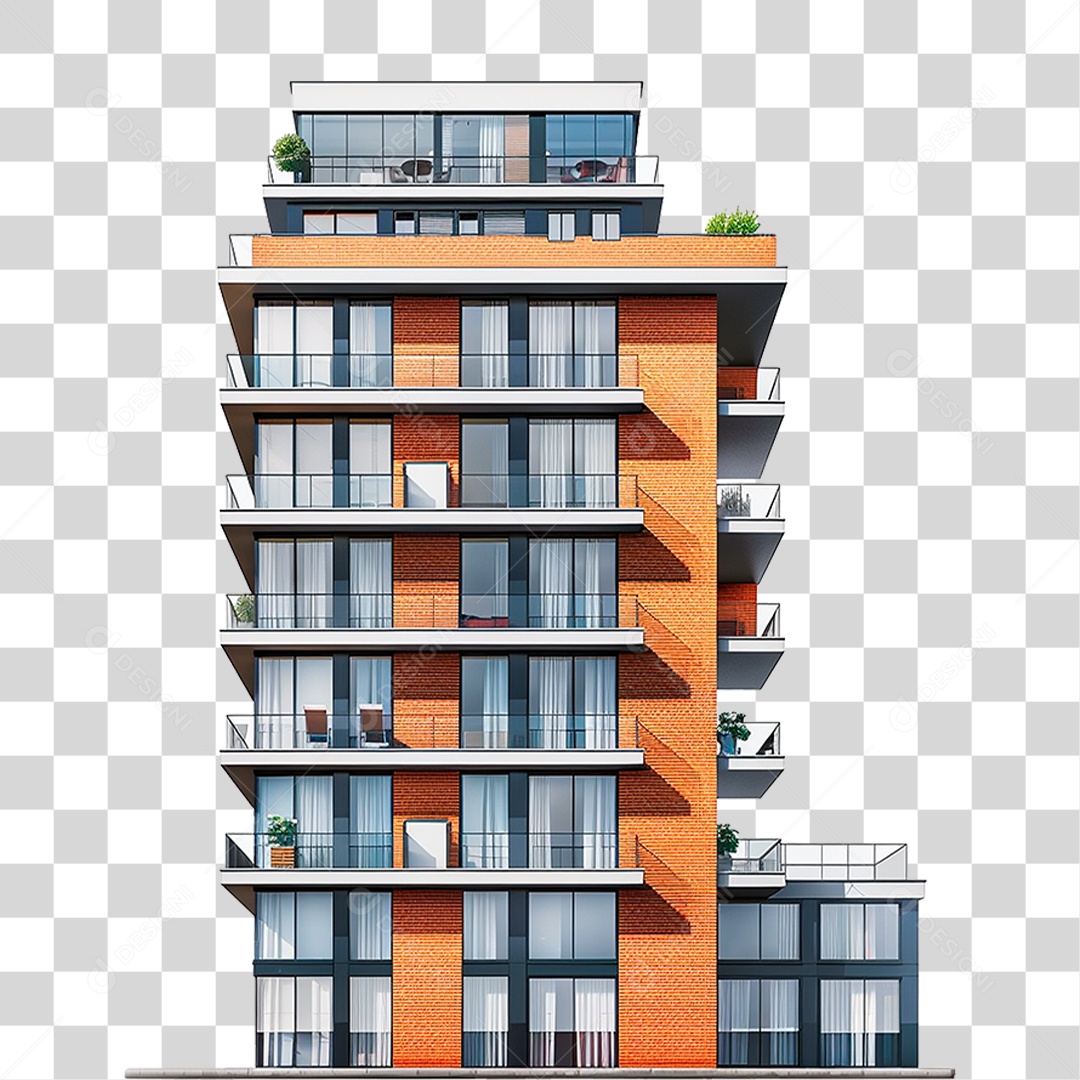 Edifício Moderno PNG Transparente