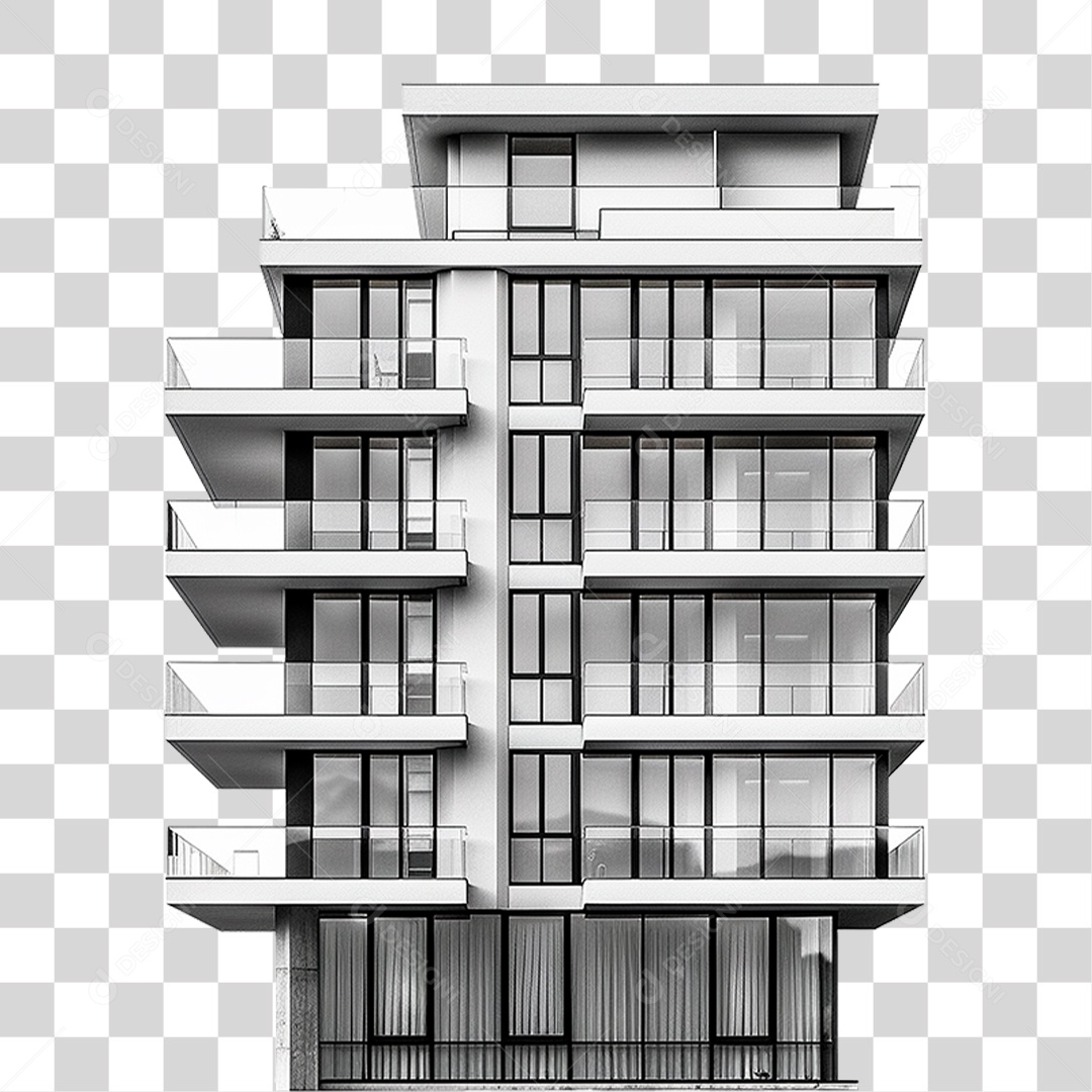 Edifício Moderno PNG Transparente