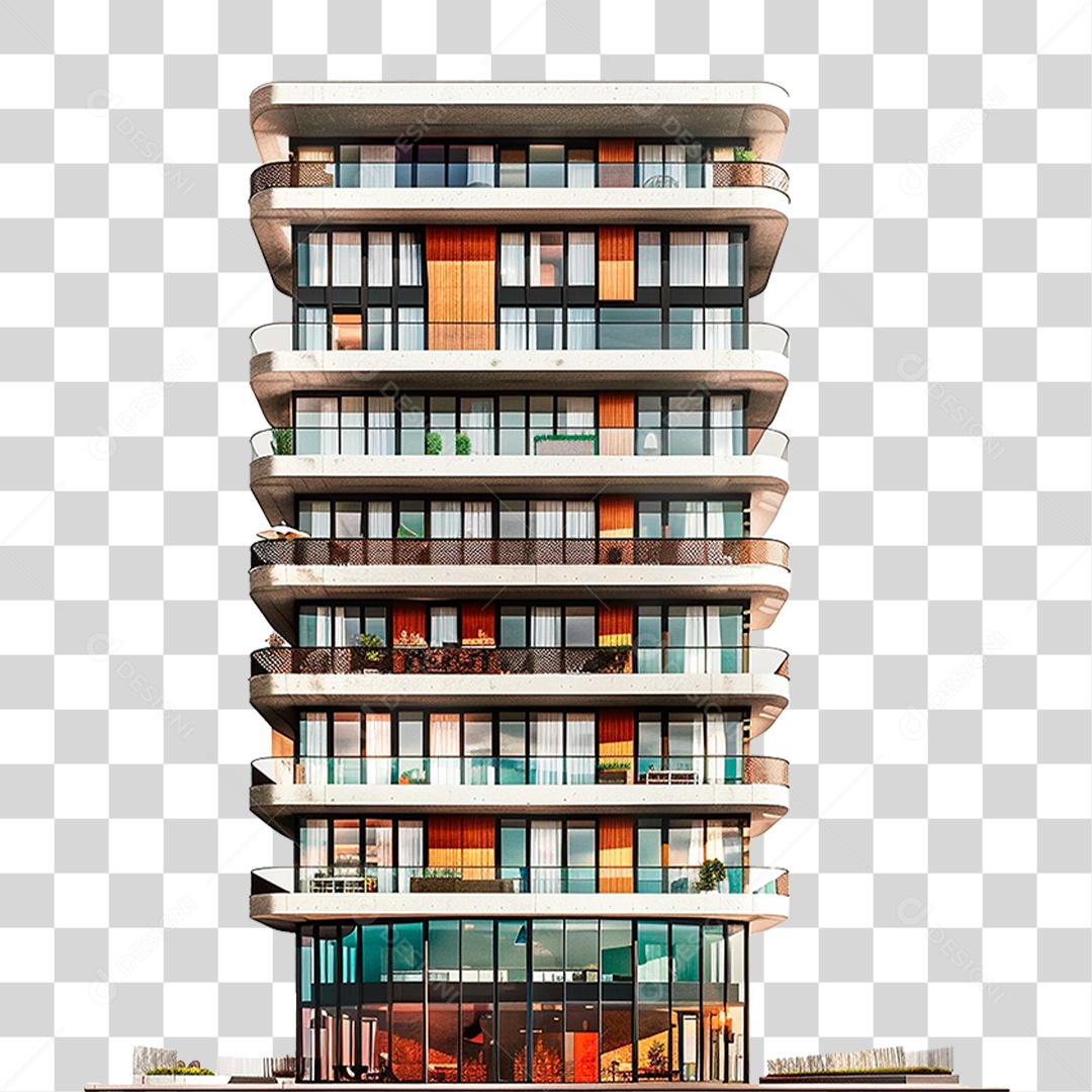 Edifício Moderno PNG Transparente