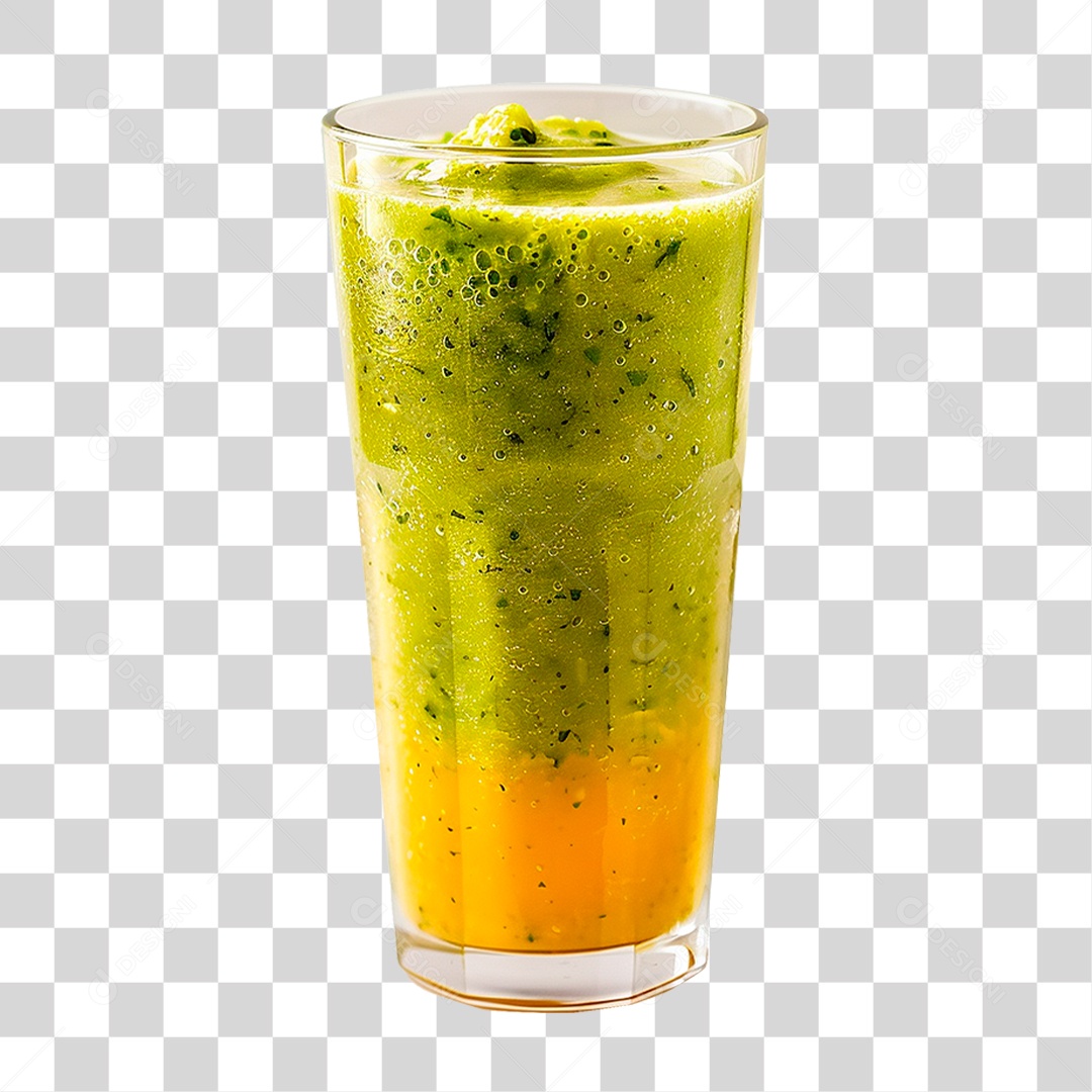 Copo de Suco Verde PNG Transparente