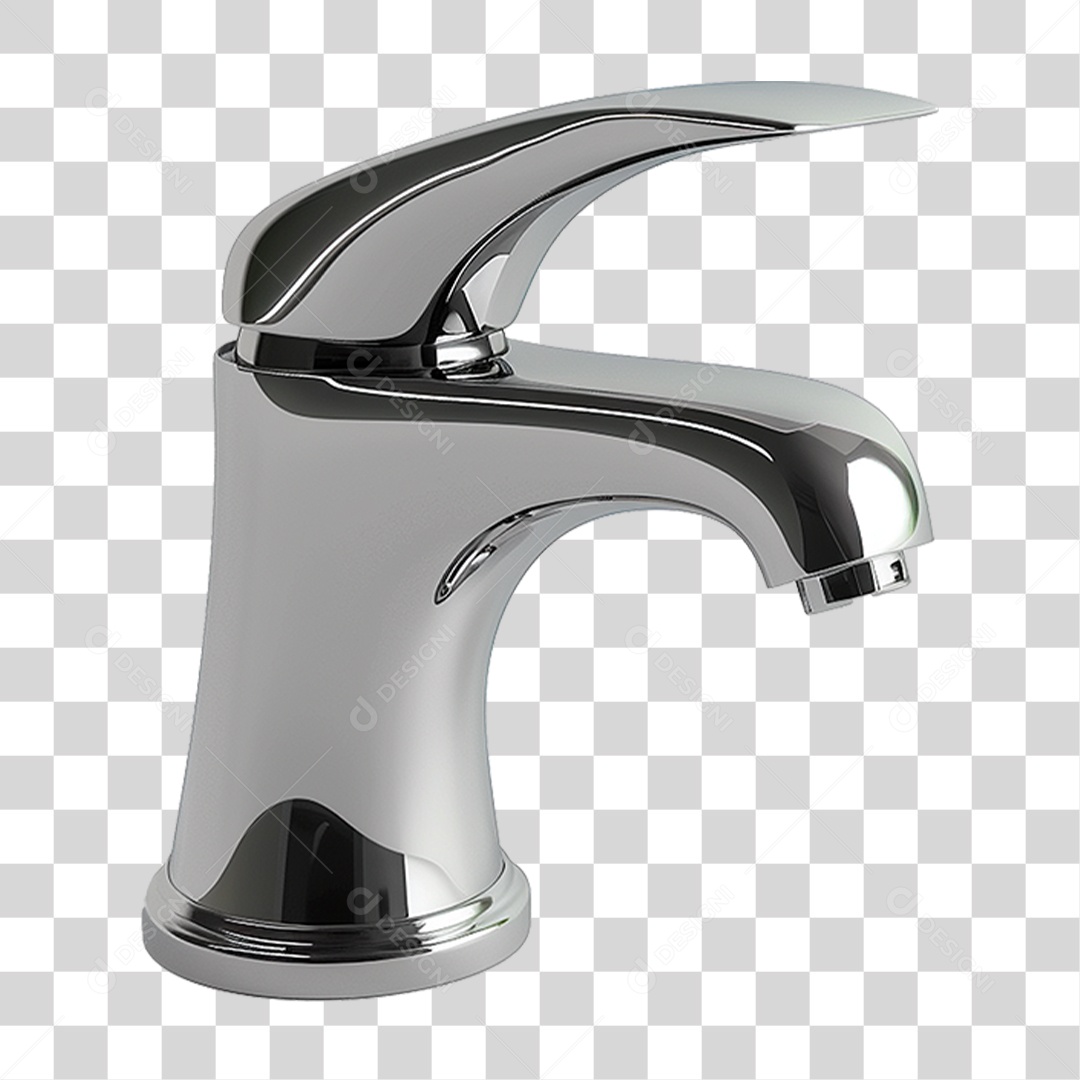 Torneira Metálica PNG Transparente