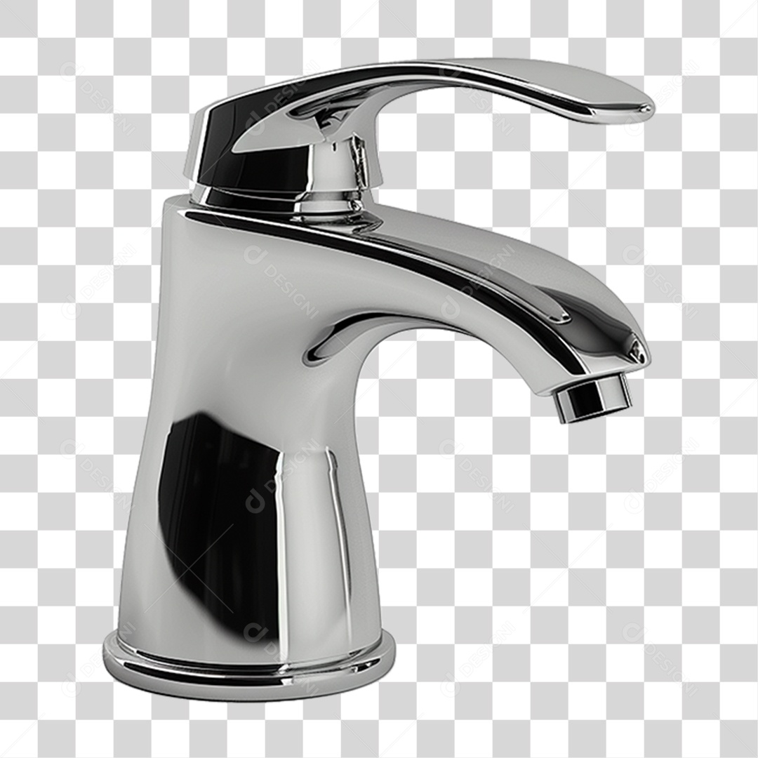 Torneira Metálica PNG Transparente