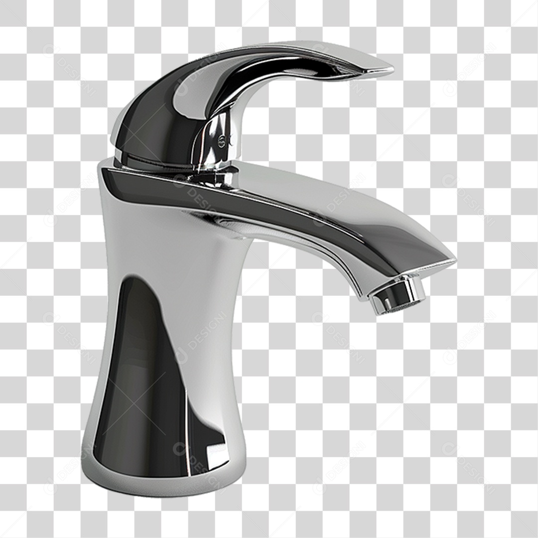 Torneira Metálica PNG Transparente