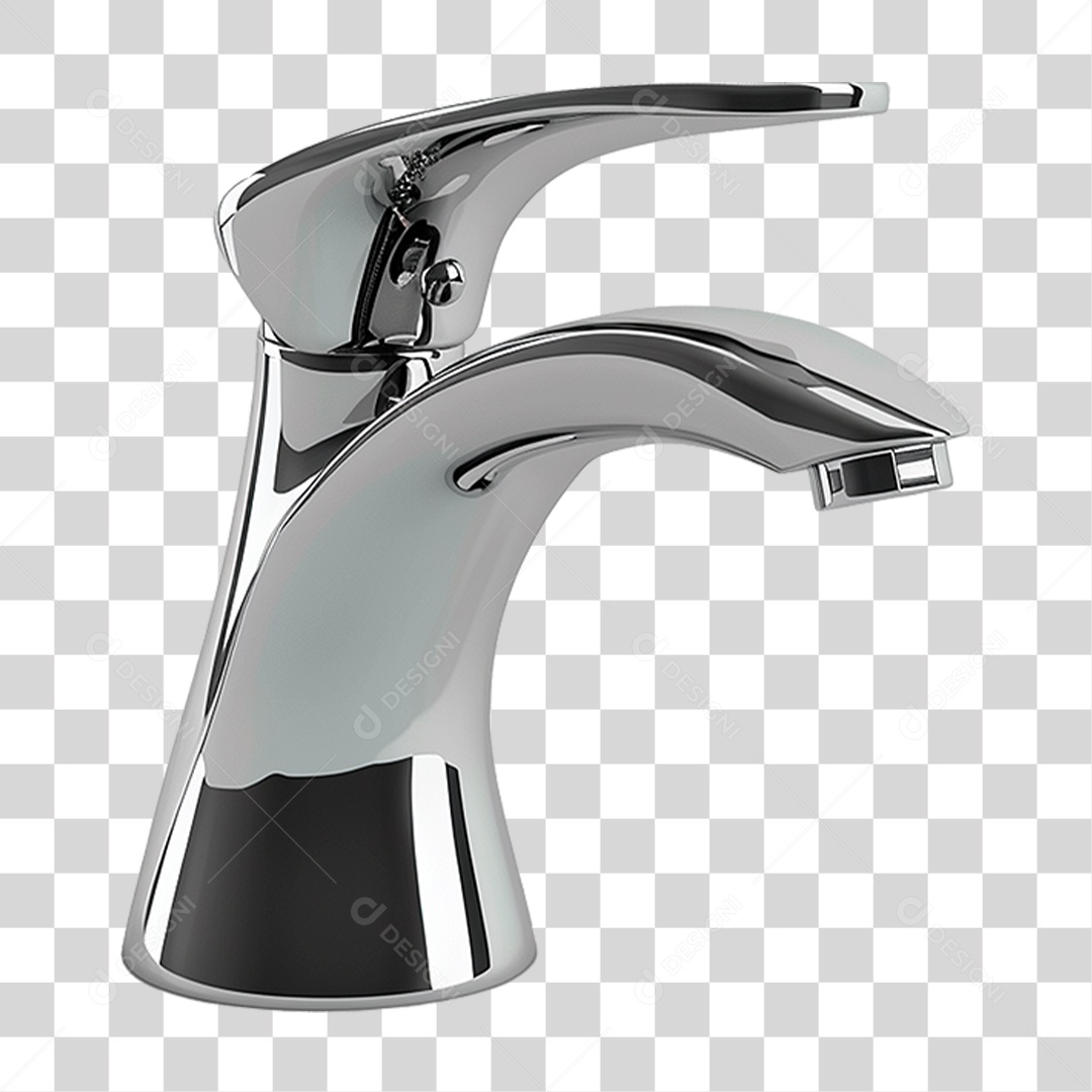 Torneira Metálica PNG Transparente