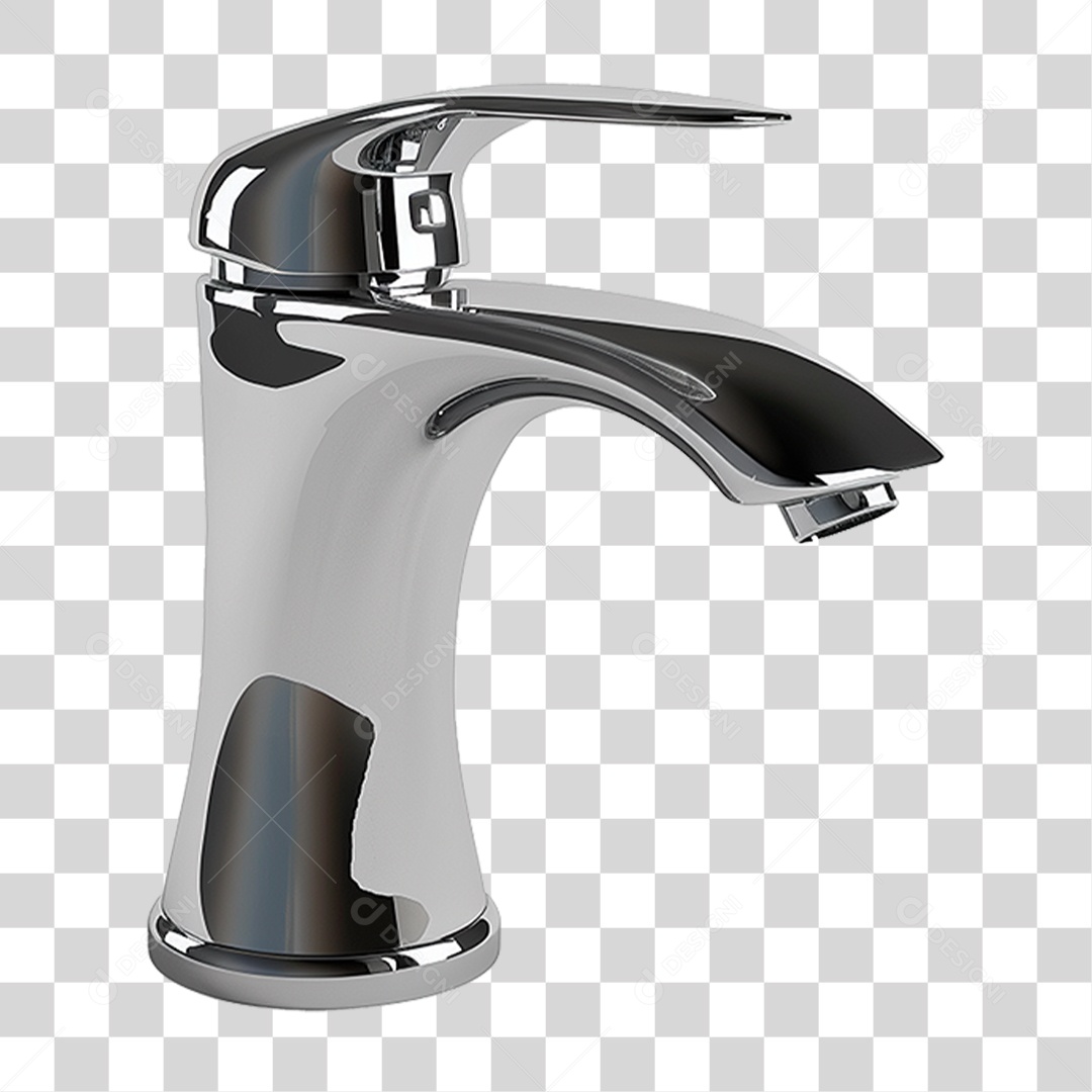 Torneira Metálica PNG Transparente