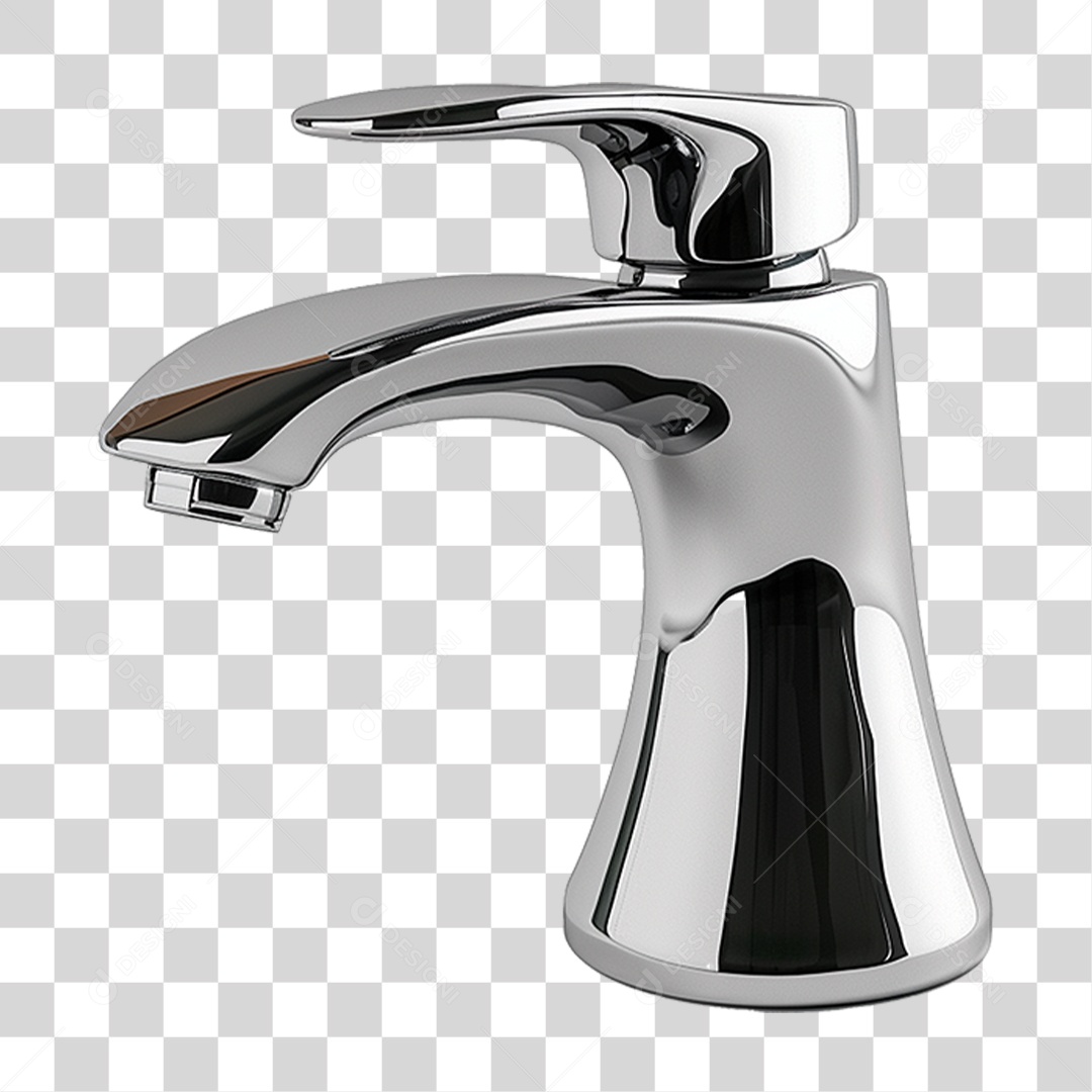Torneira Metálica PNG Transparente