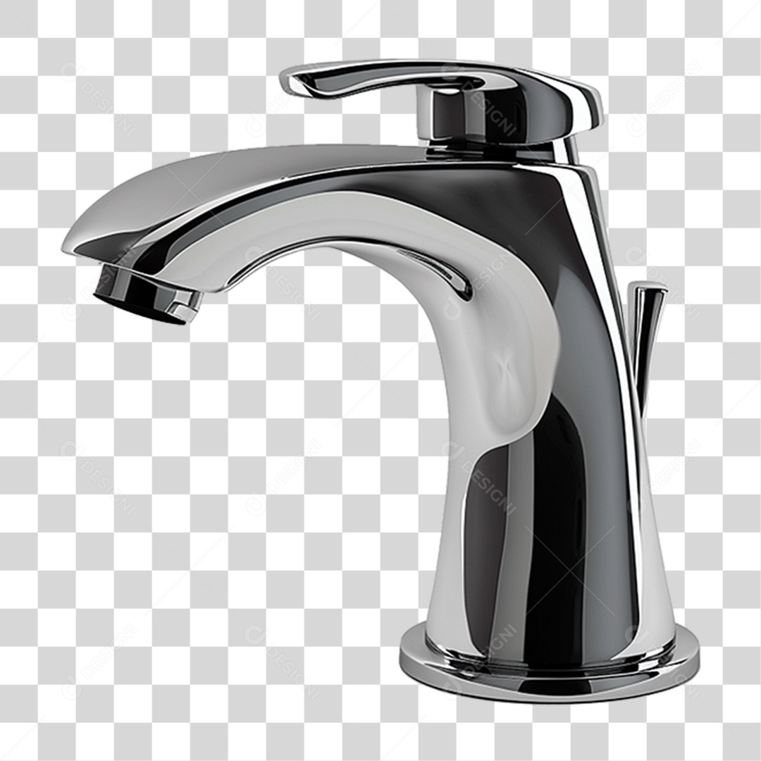 Torneira Metálica PNG Transparente
