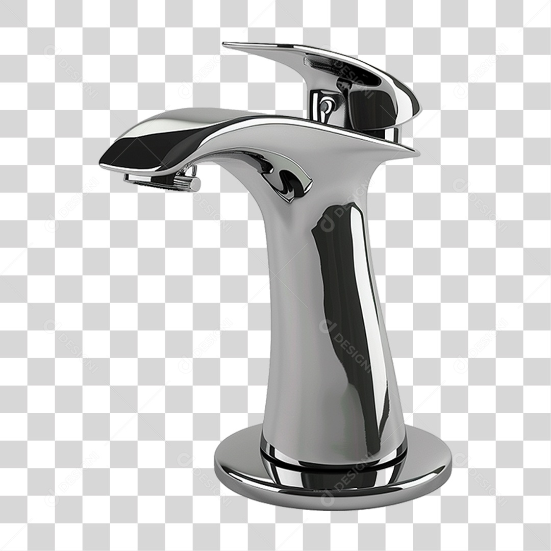 Torneira Metálica PNG Transparente