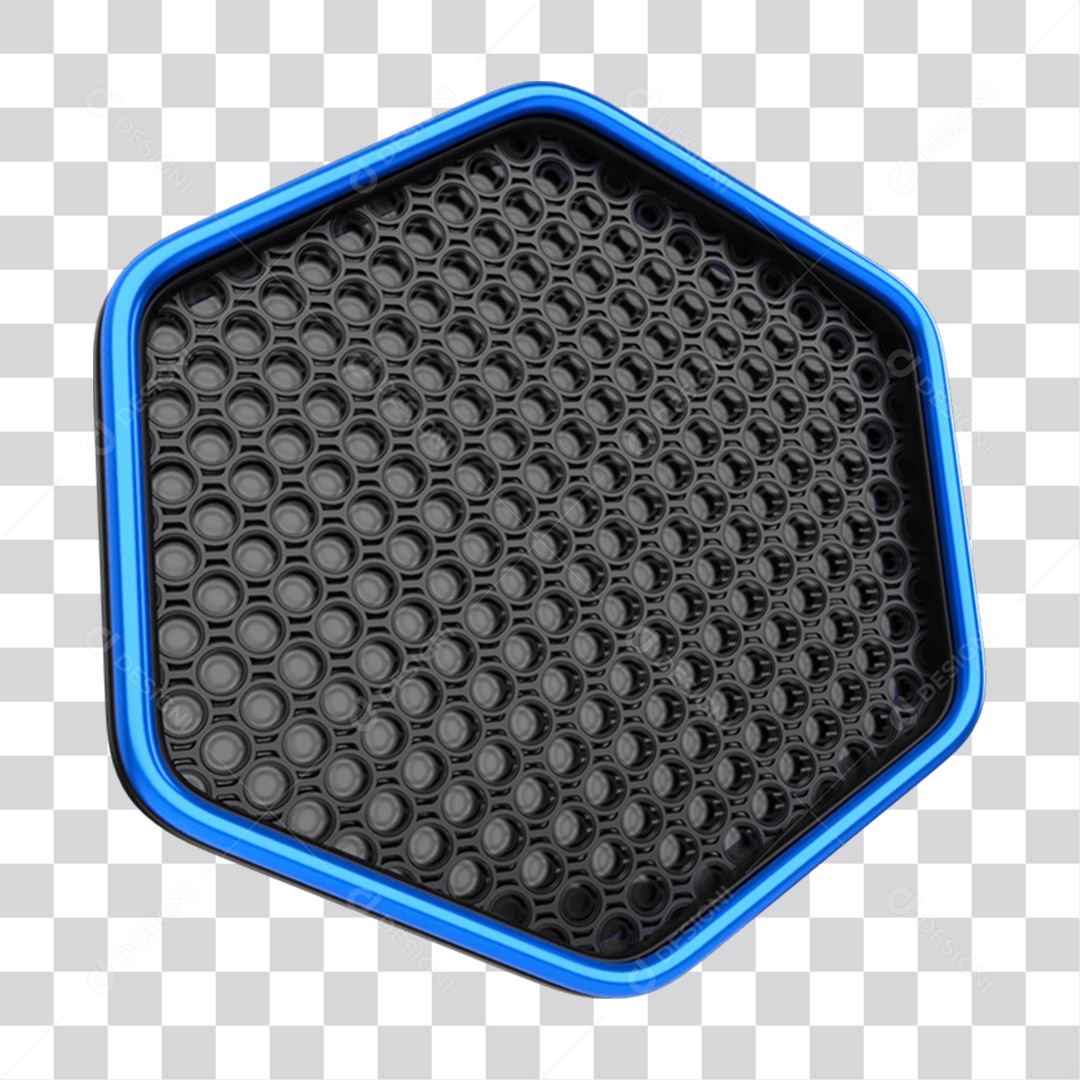 Elemento 3D Placa de Metal Neon Painel PNG Transparente