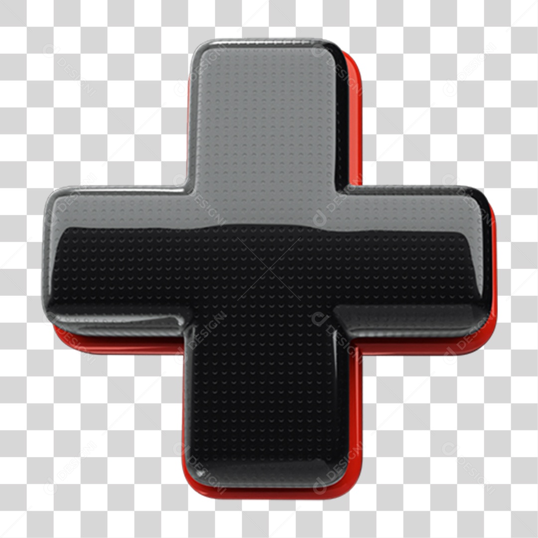 Elemento 3D Símbolo + Cores PNG Transparente