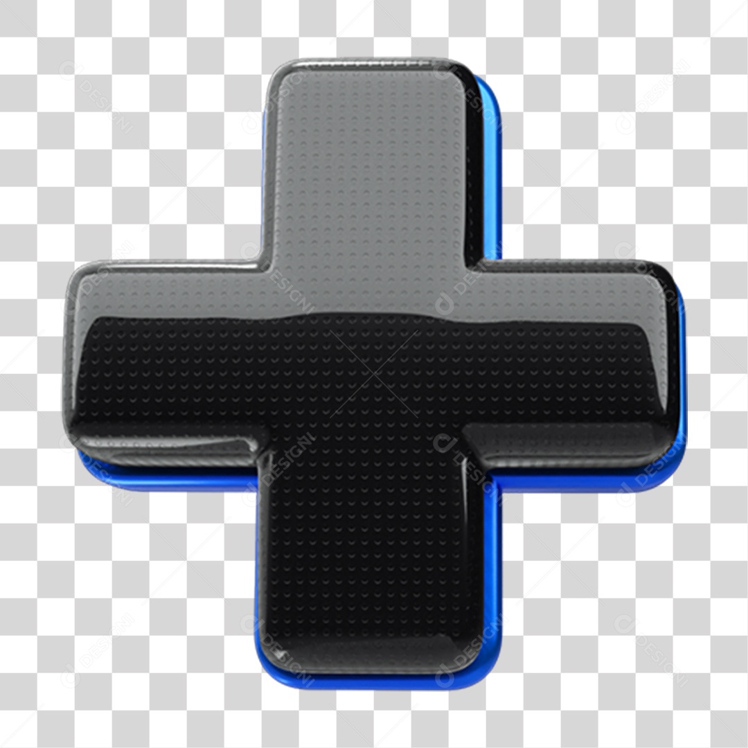 Elemento 3D Símbolo + Cores PNG Transparente