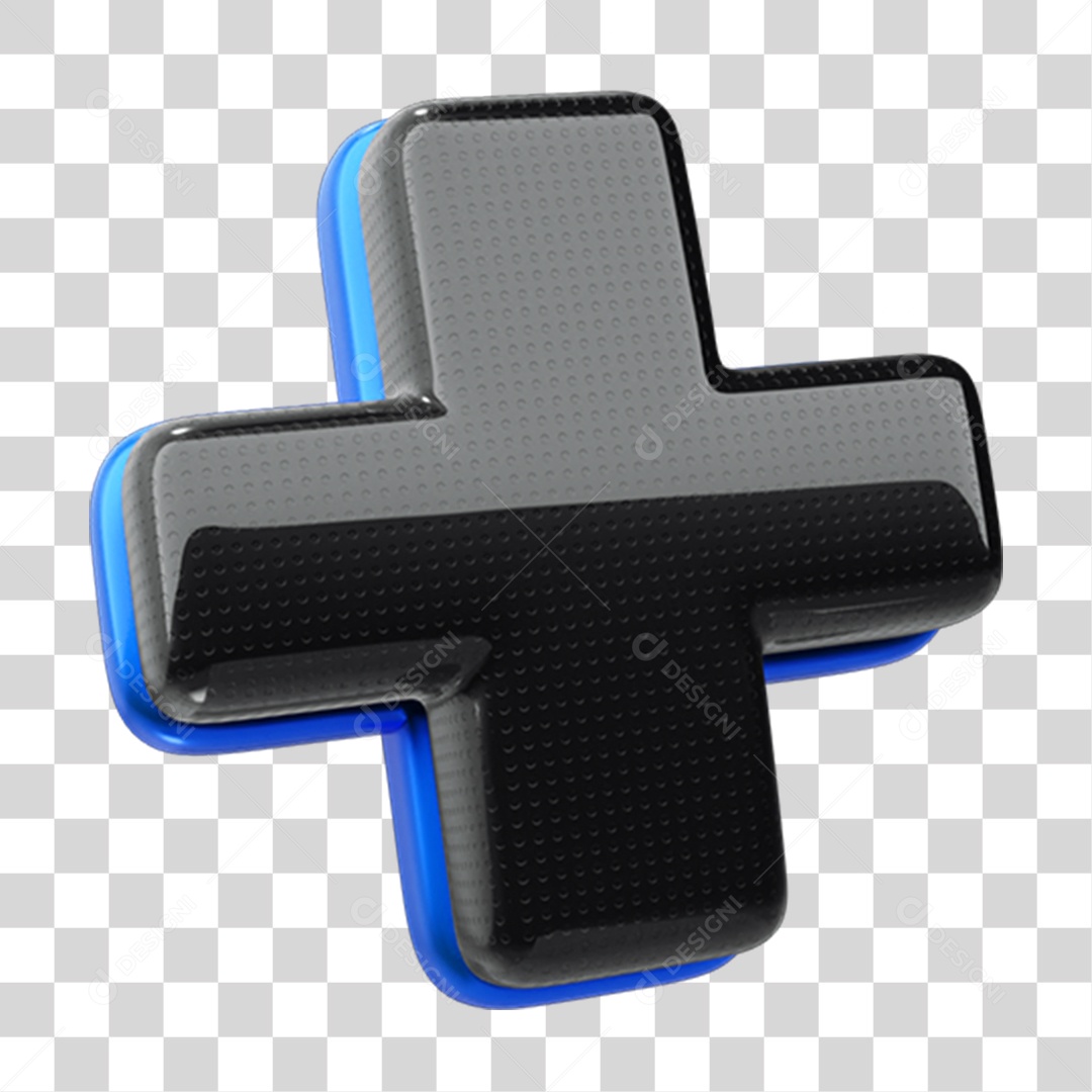 Elemento 3D Símbolo + Cores PNG Transparente