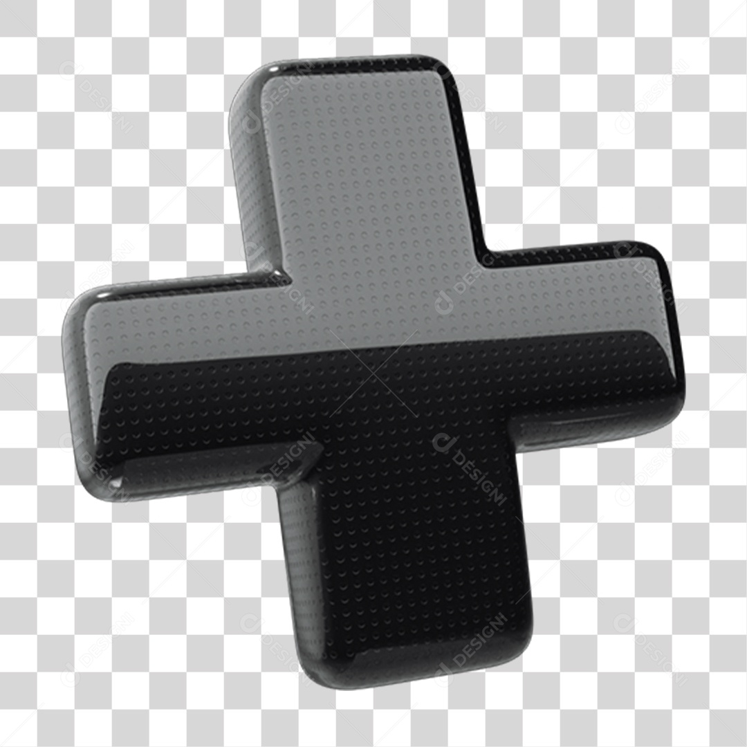 Elemento 3D Símbolo + Cores PNG Transparente