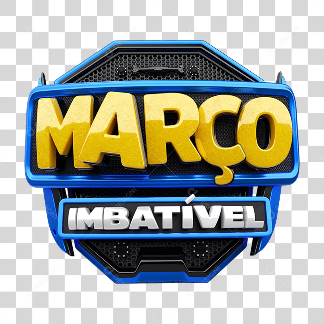 Selo 3 Março Imbatível PNG Transparente