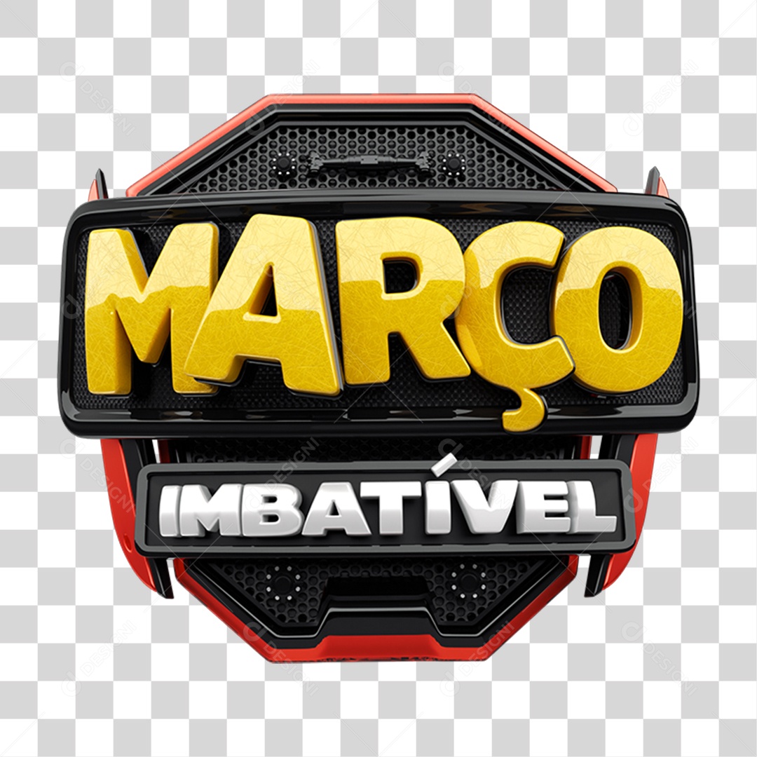 Selo 3 Março Imbatível PNG Transparente